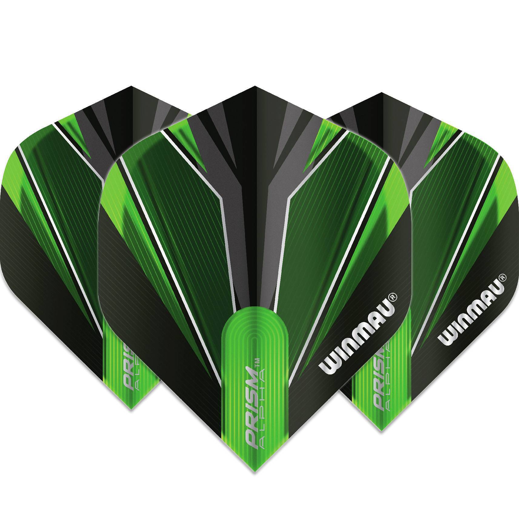 Winmau-Prism-Alpha-Black-Flight-Standard-Grun Winmau - Prism Alpha Black Flight - Standard