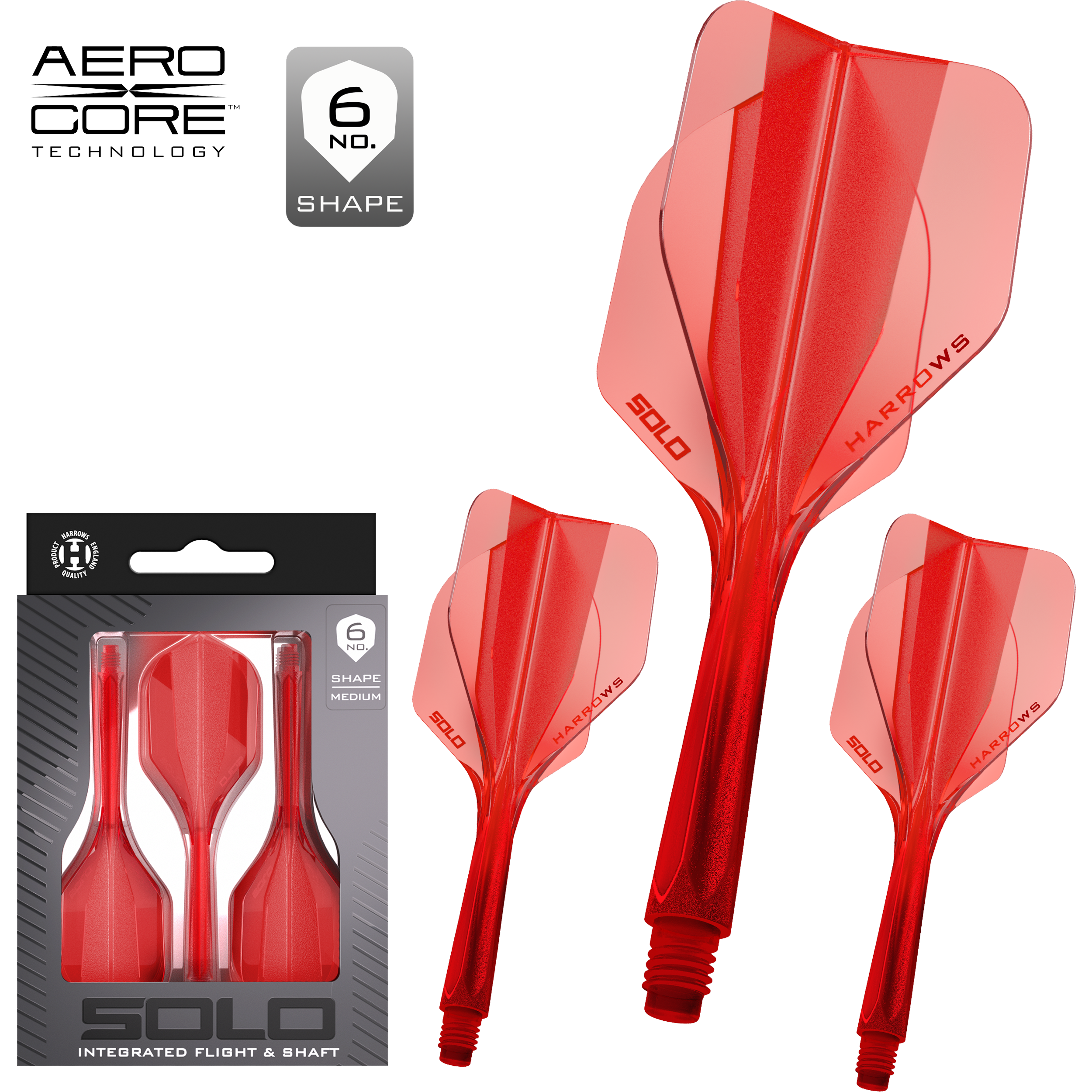 Harrows - Solo Flightsystem Rot - No6 Harrows - Solo Flightsystem Rot - No6