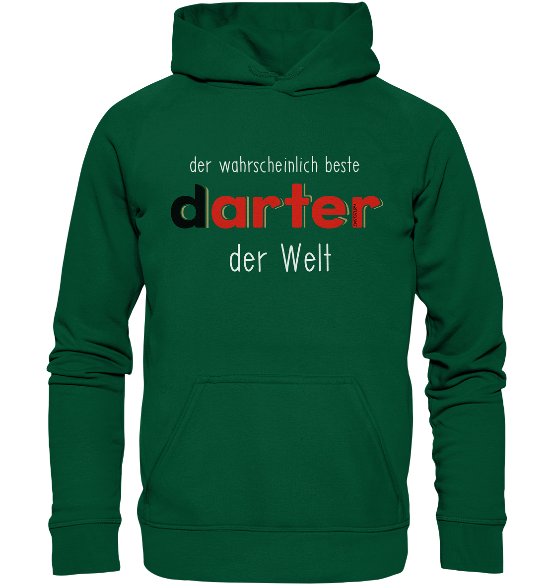 DartSturm - Der wahrscheinlich beste darter der Welt Weiß - Basic Unisex Hoodie