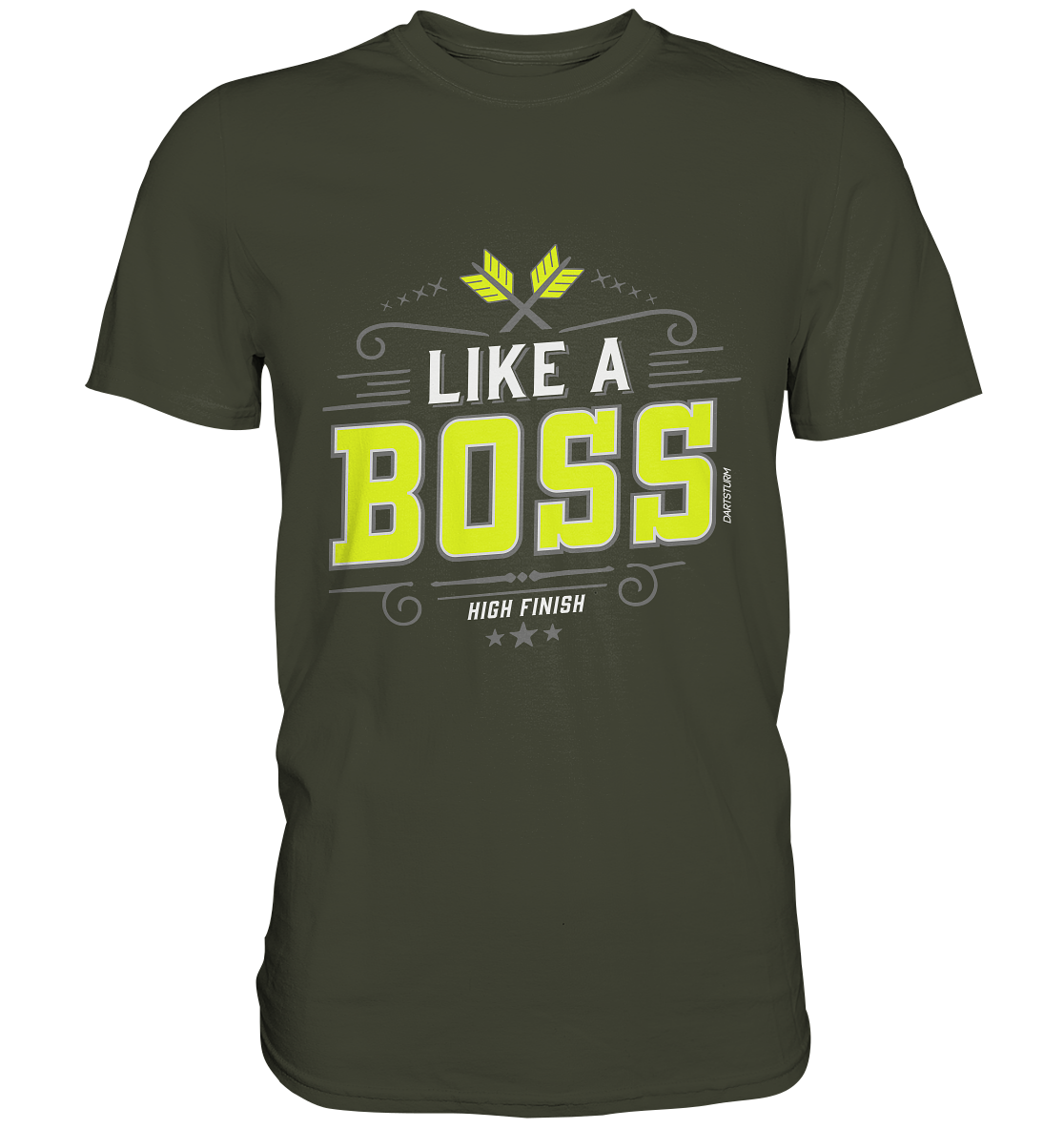 DartSturm - Like a Boss Yellow - Premium Shirt