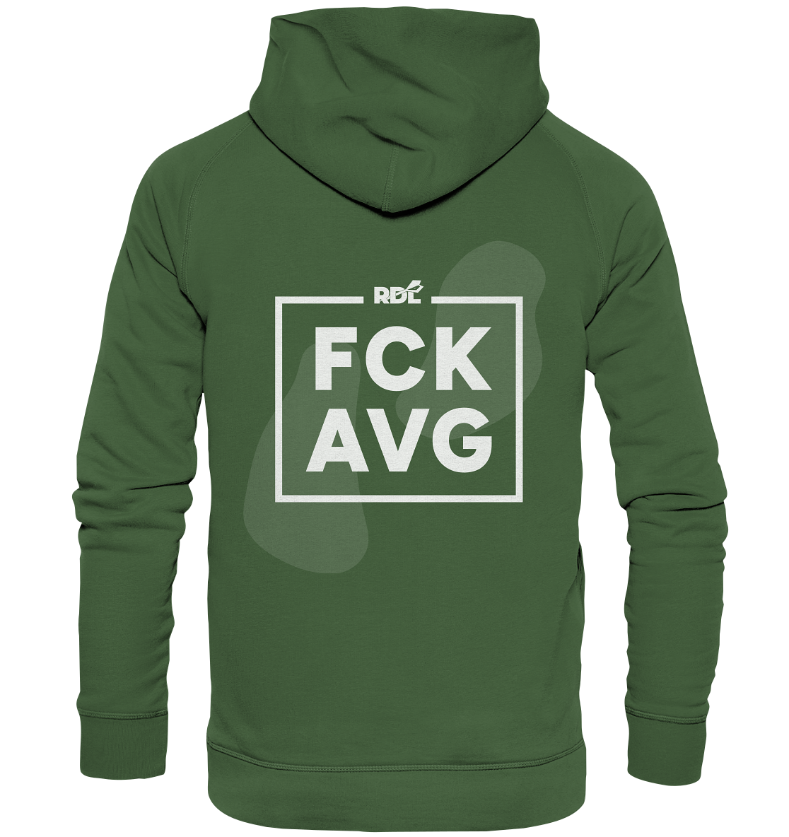 DartSturm - RDL FCK AVG Back Schwarz - Basic Unisex Hoodie