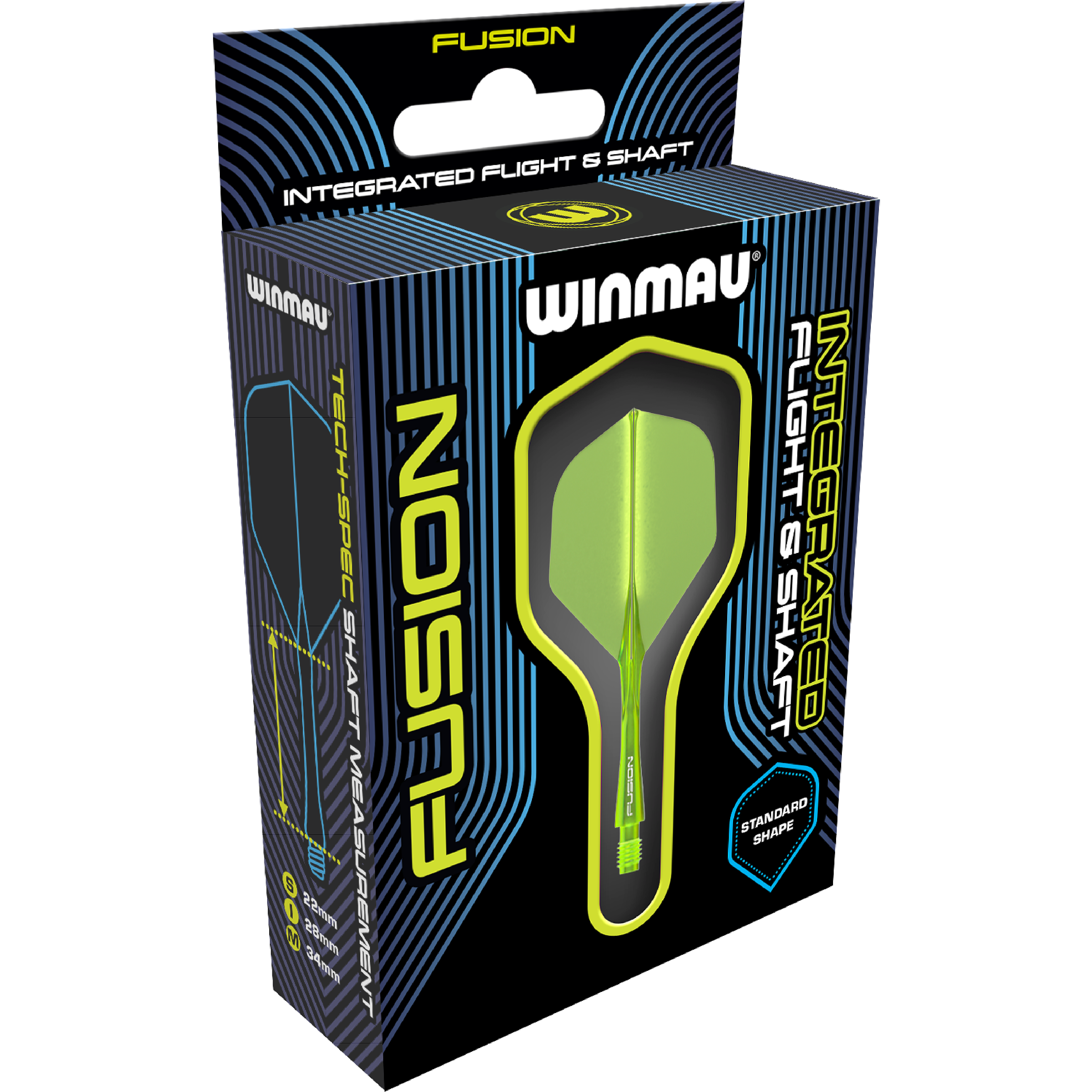 Winmau - Fusion Flightsystem Gelb - No2