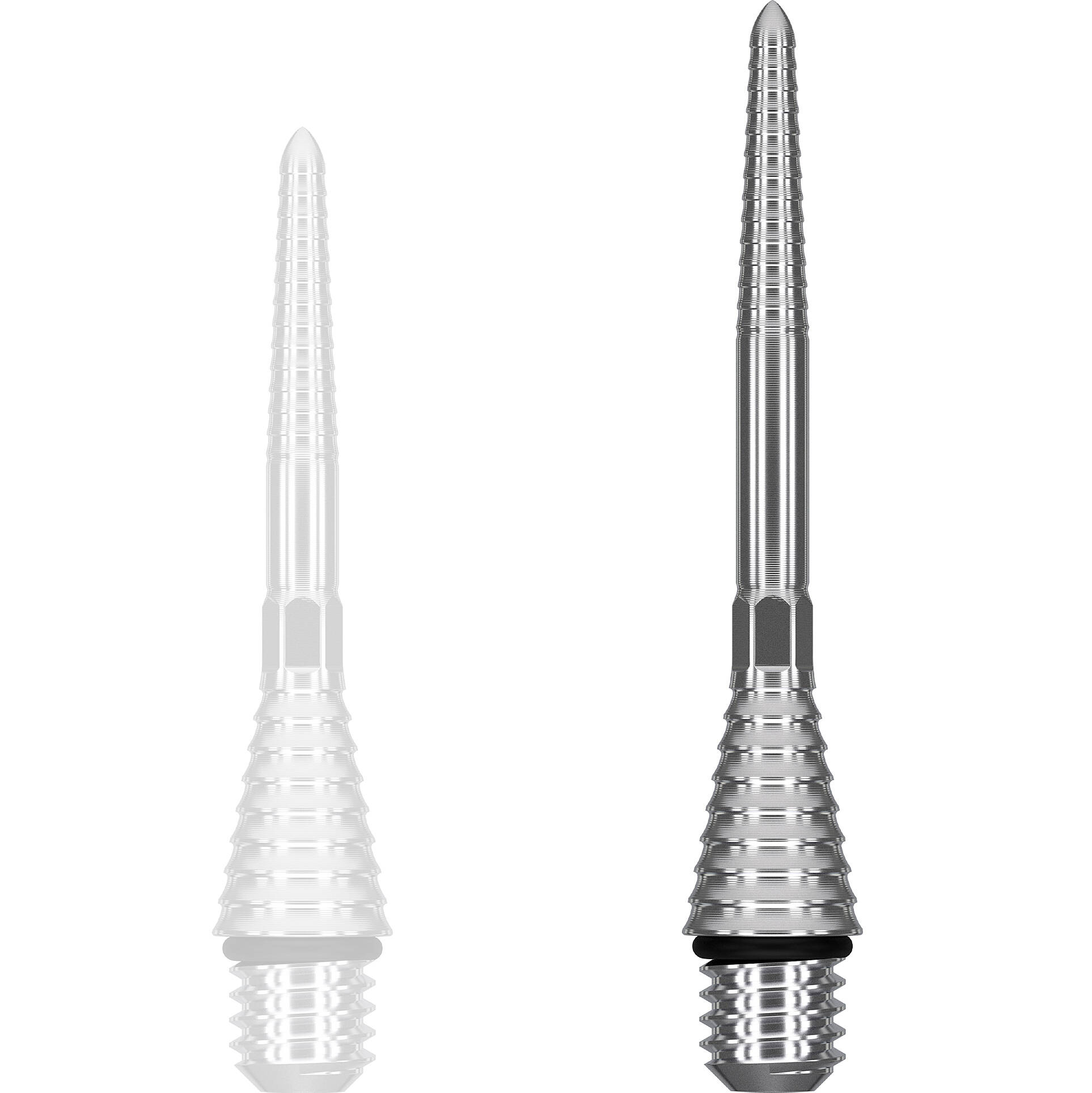Target-Titanium-Conversion-SP-Point-Grooved-Silber-30mm Target - Titanium Conversion SP Point Grooved - Silber