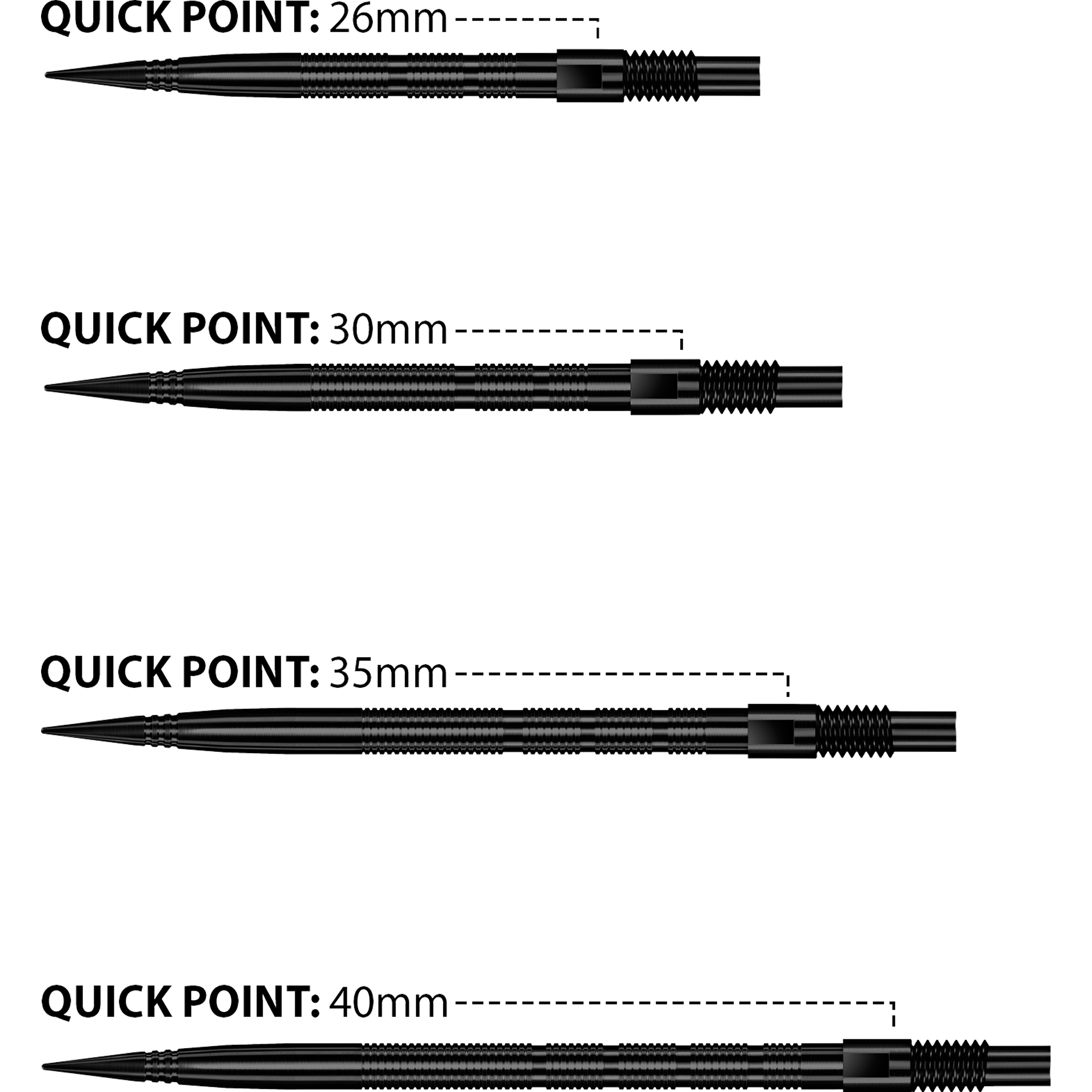 Harrows - Quick Point Micro Ridge - Schwarz