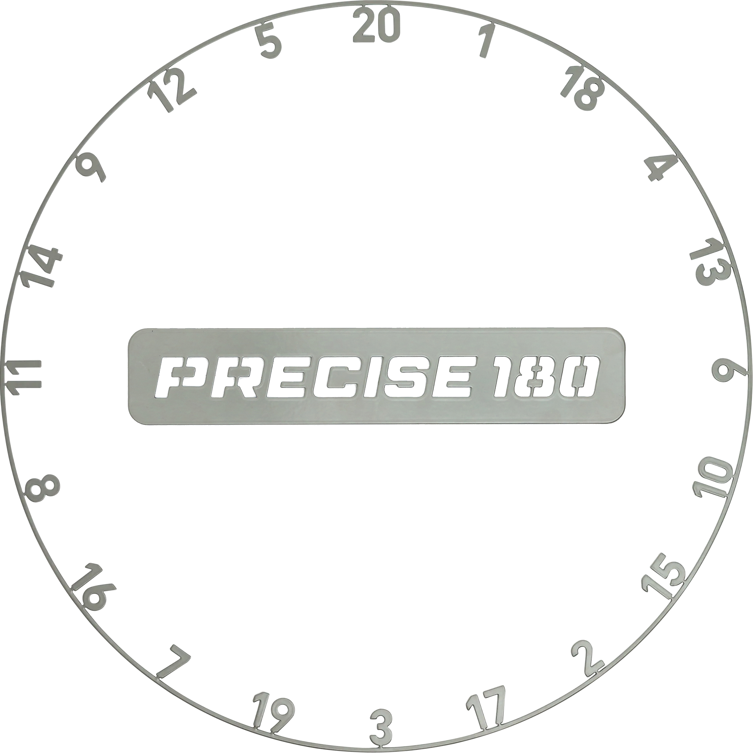 Precise180 - One Piece Lasercut Zahlenring