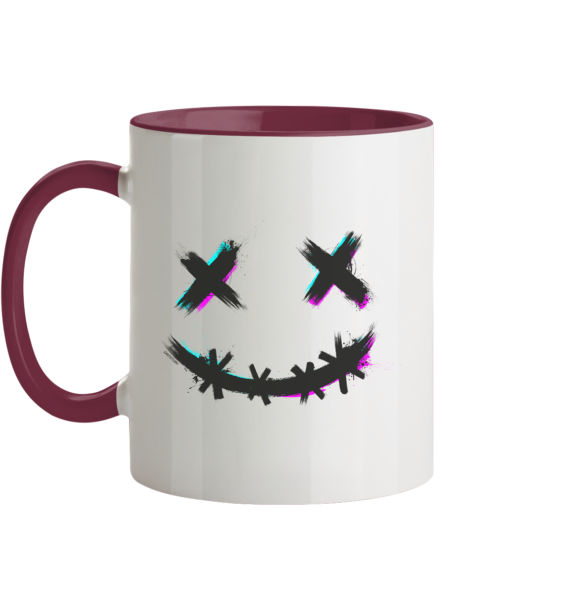 DartSturm - Scary Smile Schwarz - Tasse zweifarbig DartSturm - Scary Smile Schwarz - Tasse zweifarbig