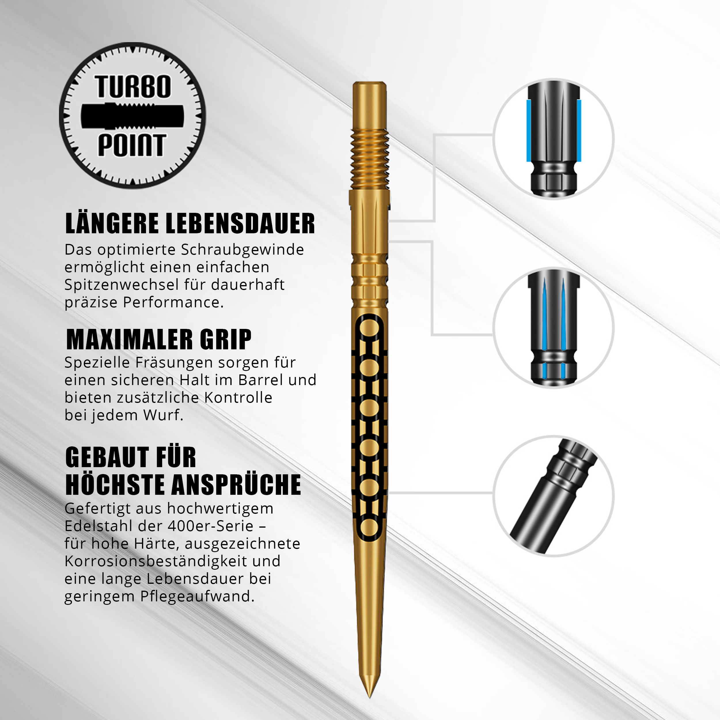 Shot - Turbo Point Goths - Gold