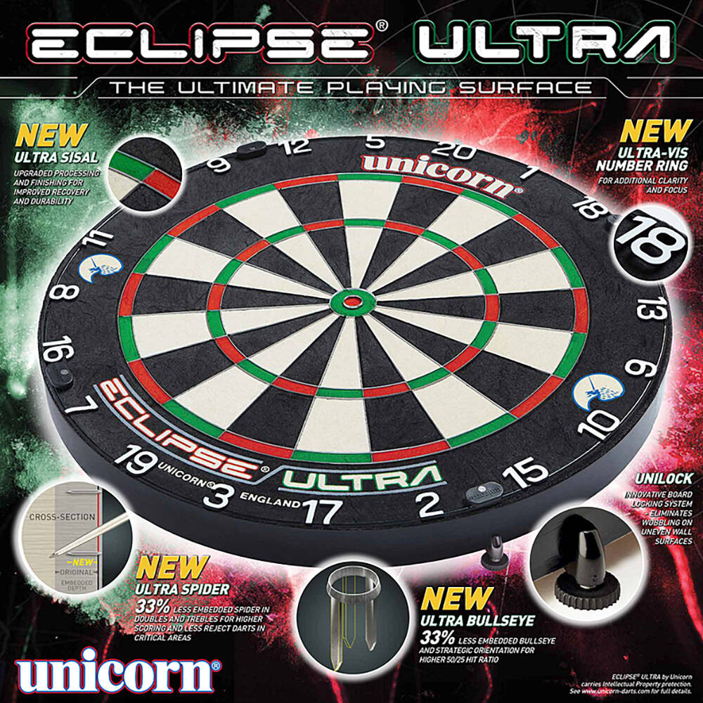 Unicorn-Eclipse-Ultra-Dartboard-Verpackung Unicorn - Eclipse Ultra Dartboard