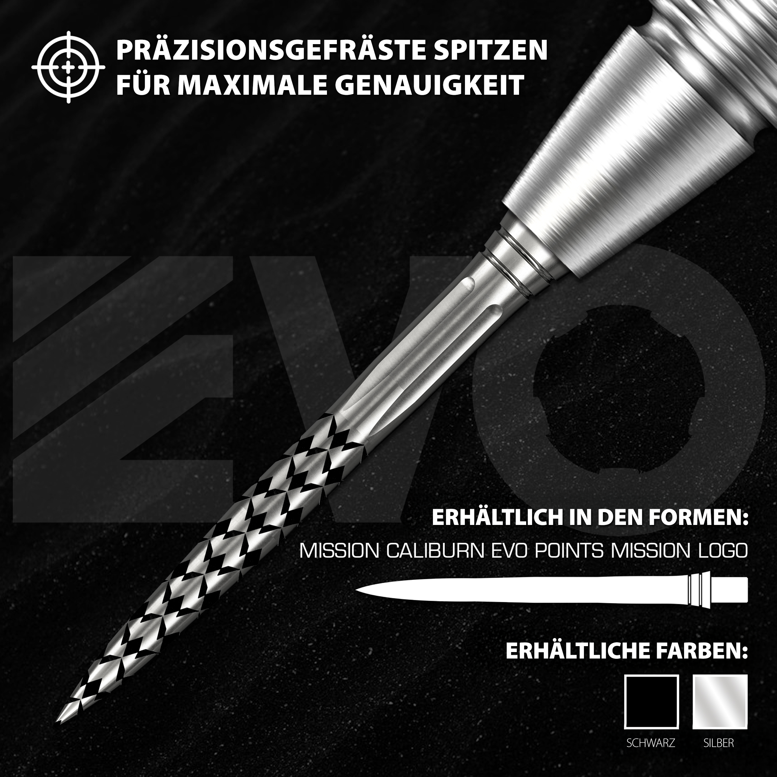 Mission - Caliburn - EVO Mission Logo - Silber
