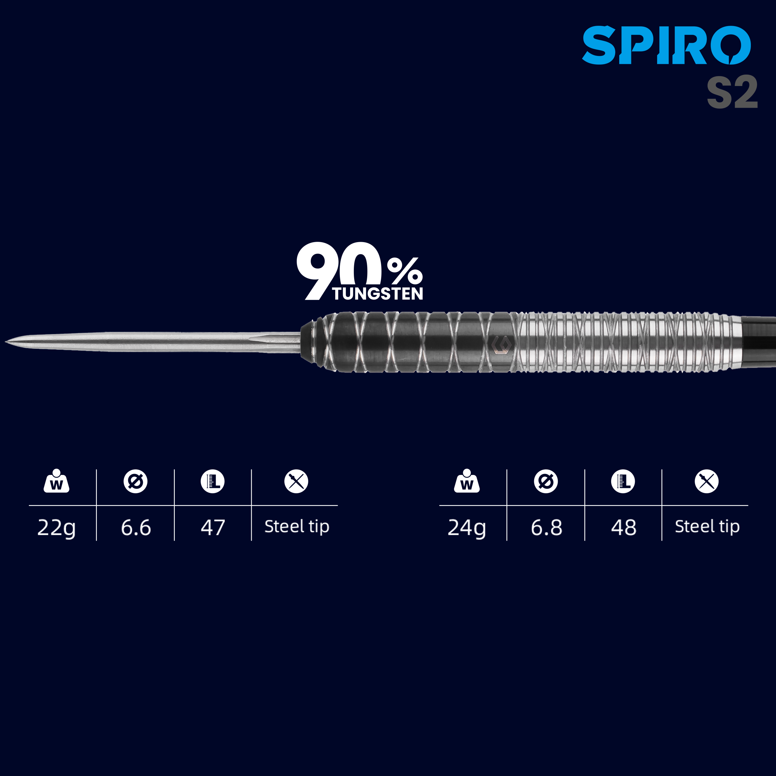 Caliburn - EVO Spiro S2 - Steeldart Caliburn - EVO Spiro S2 - Steeldart