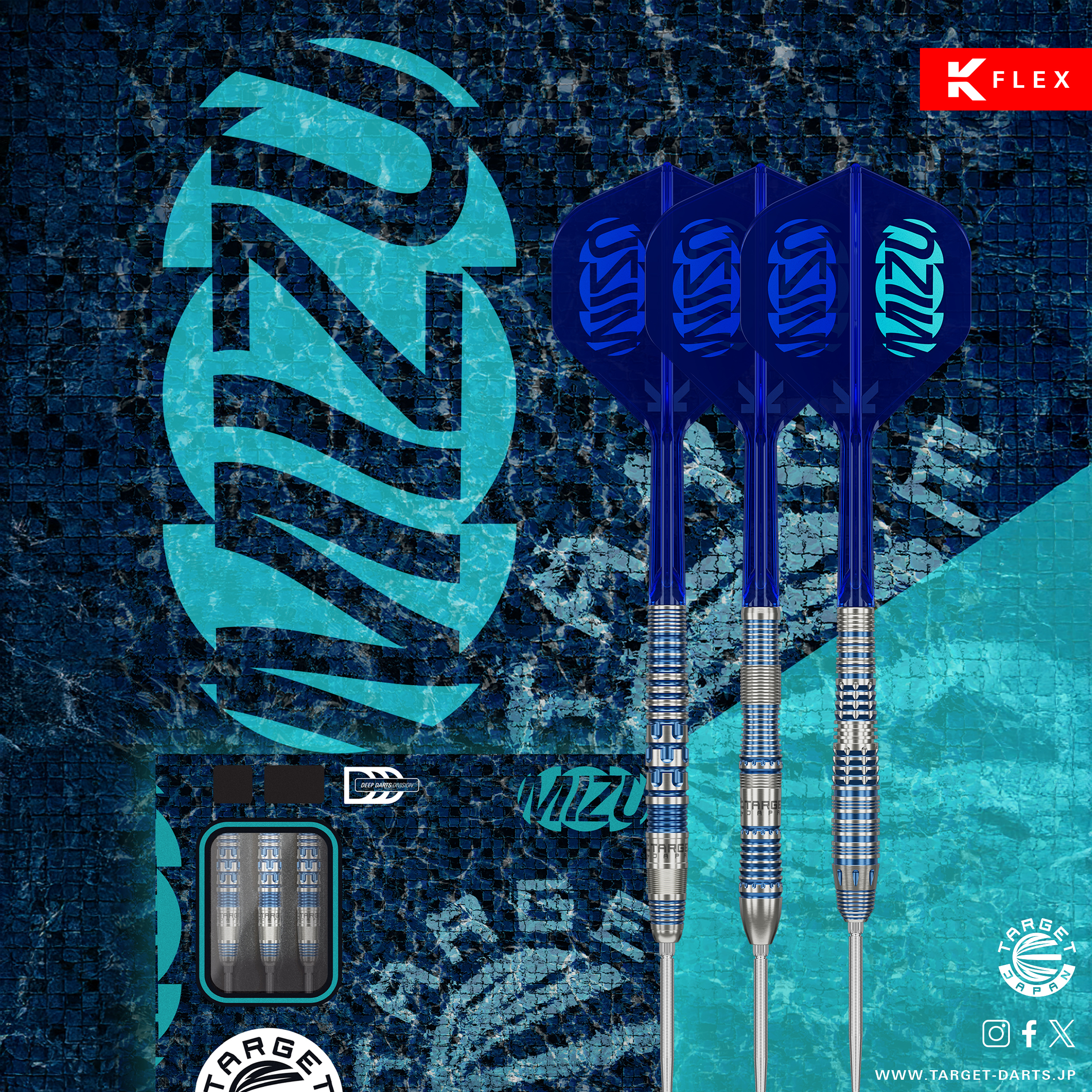 Target Japan - Swiss Point - MIZU 02 - Steeldart Target Japan - Swiss Point - MIZU 02 - Steeldart