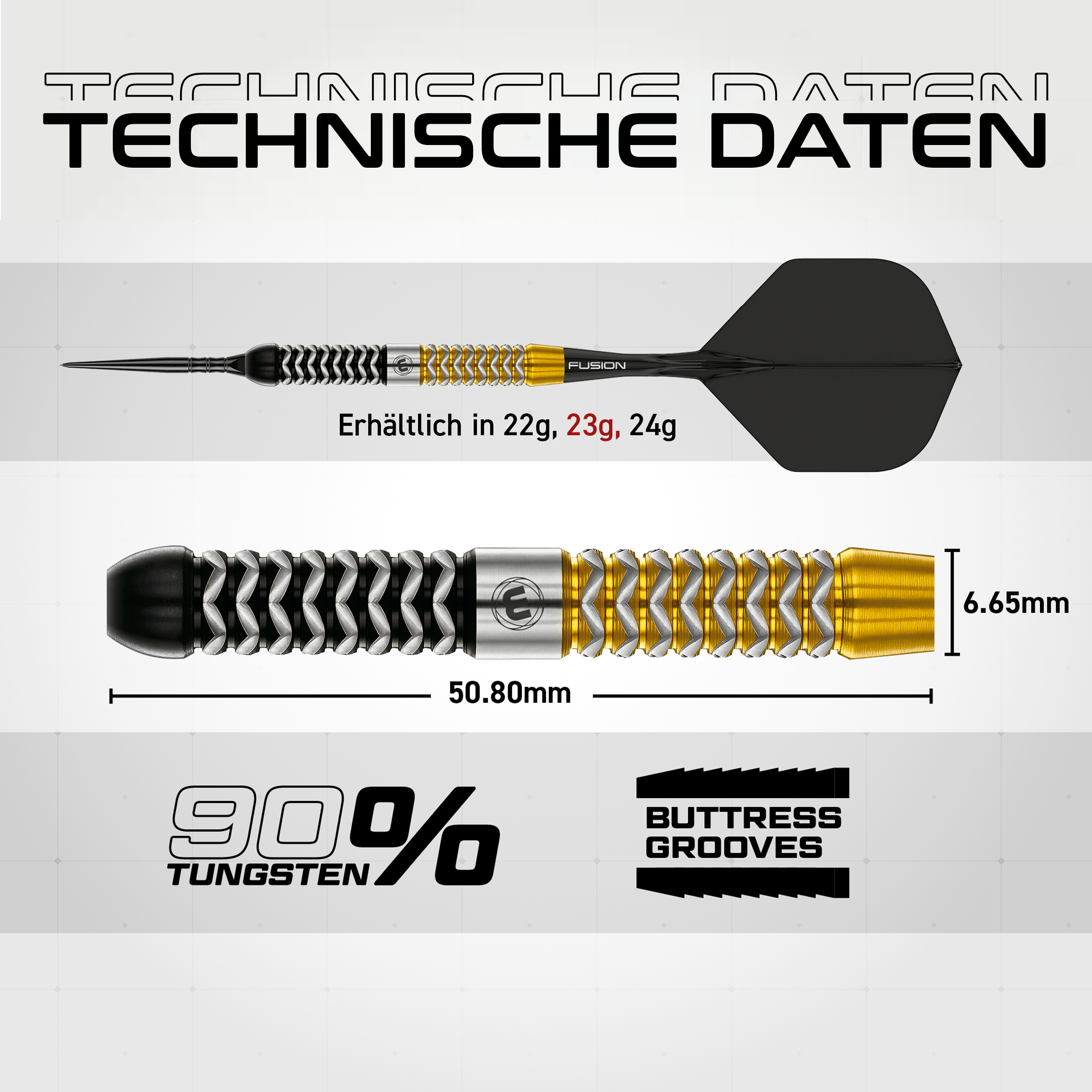 Winmau - Switch Point - Exion Parallel - Steeldart