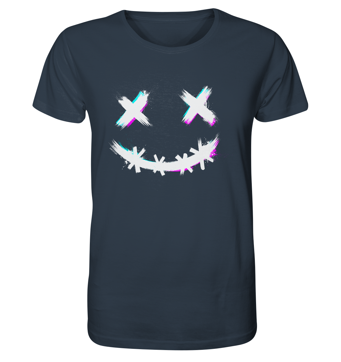 DartSturm - Scary Smile - Weiß - Organic Shirt