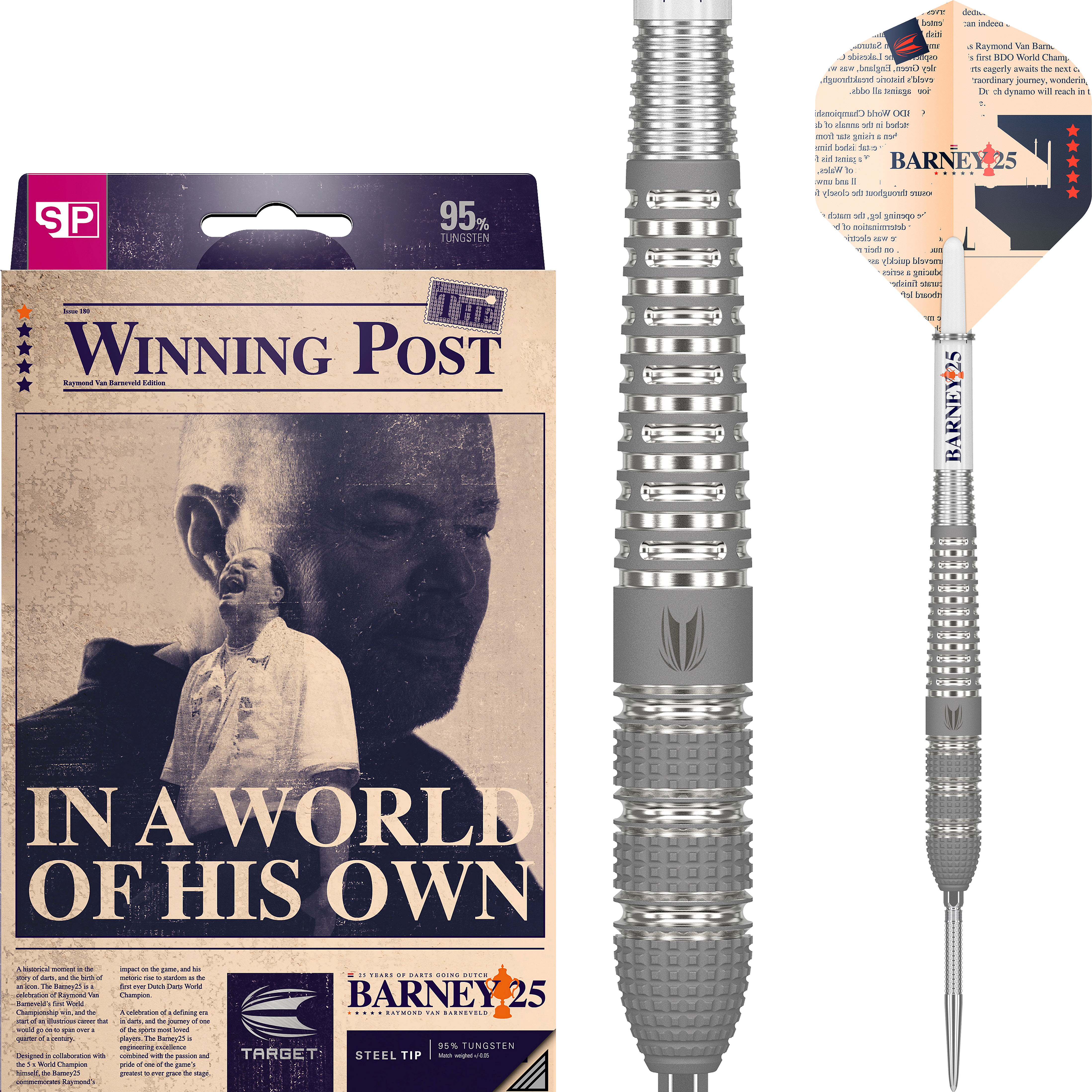 Target - Swiss Point - Raymond van Barneveld 25 95% - Steeldart Target - Swiss Point - Raymond van Barneveld 25 95% - Steeldart