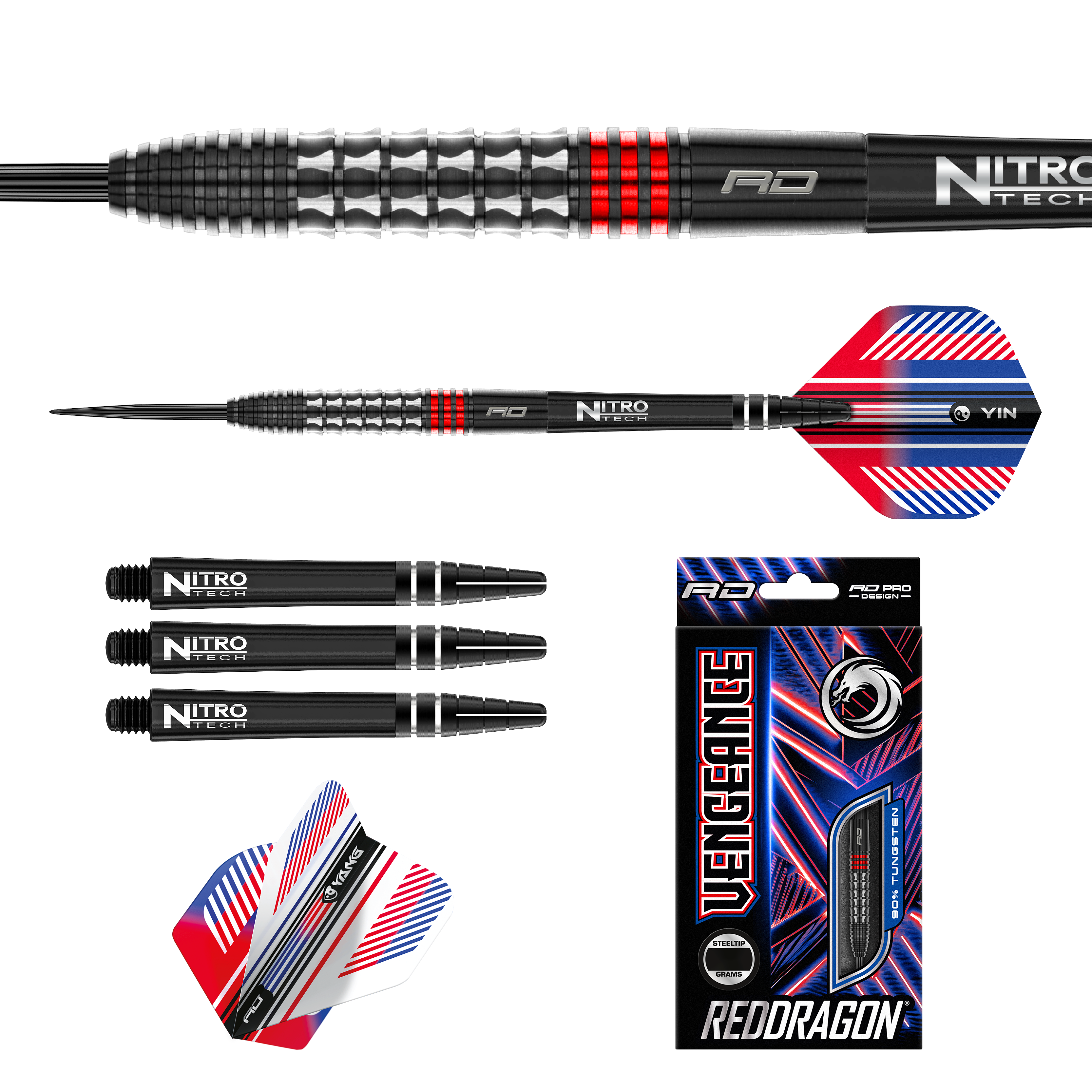 Red Dragon - Vengeance Red - Steeldart Red Dragon - Vengeance Red - Steeldart