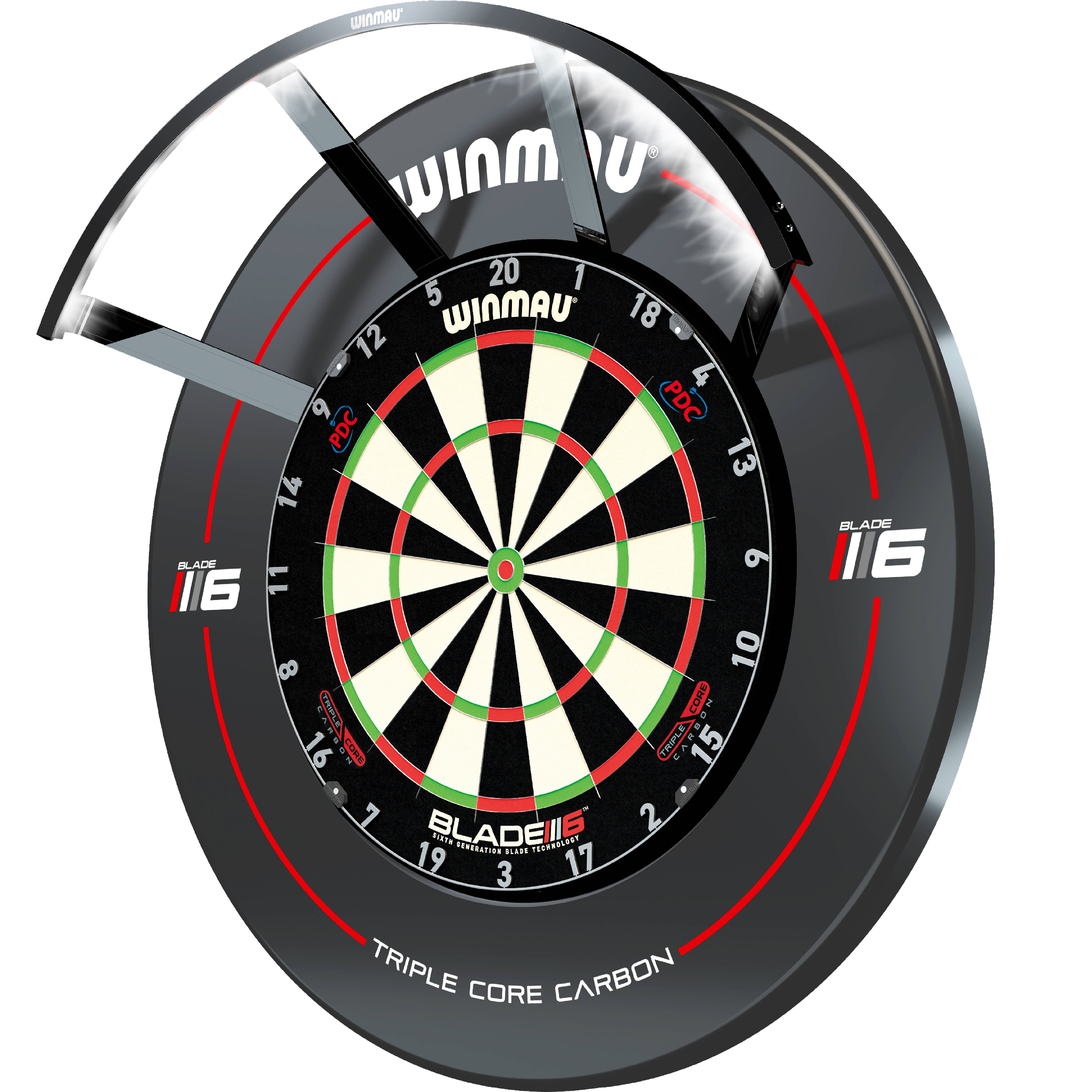 Winmau-Polaris-Dartboard-LED-Beleuchtung-Dynamisch Winmau - Polaris Dartboard LED Beleuchtung