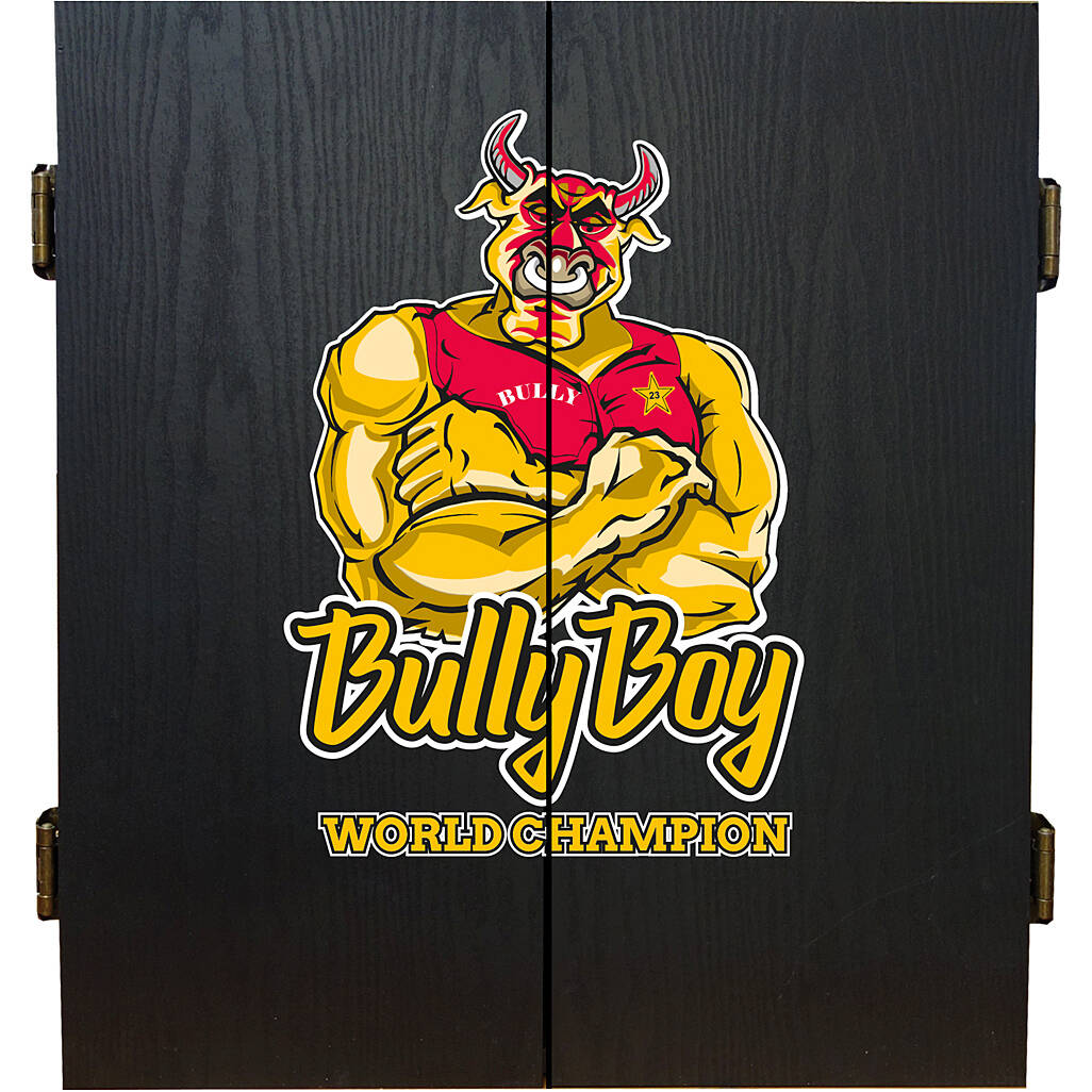 Shot-Michael-Smith-Bully-Boy-Dartboard-Cabinet-Set Shot - Michael Smith Dartboard Cabinet Set