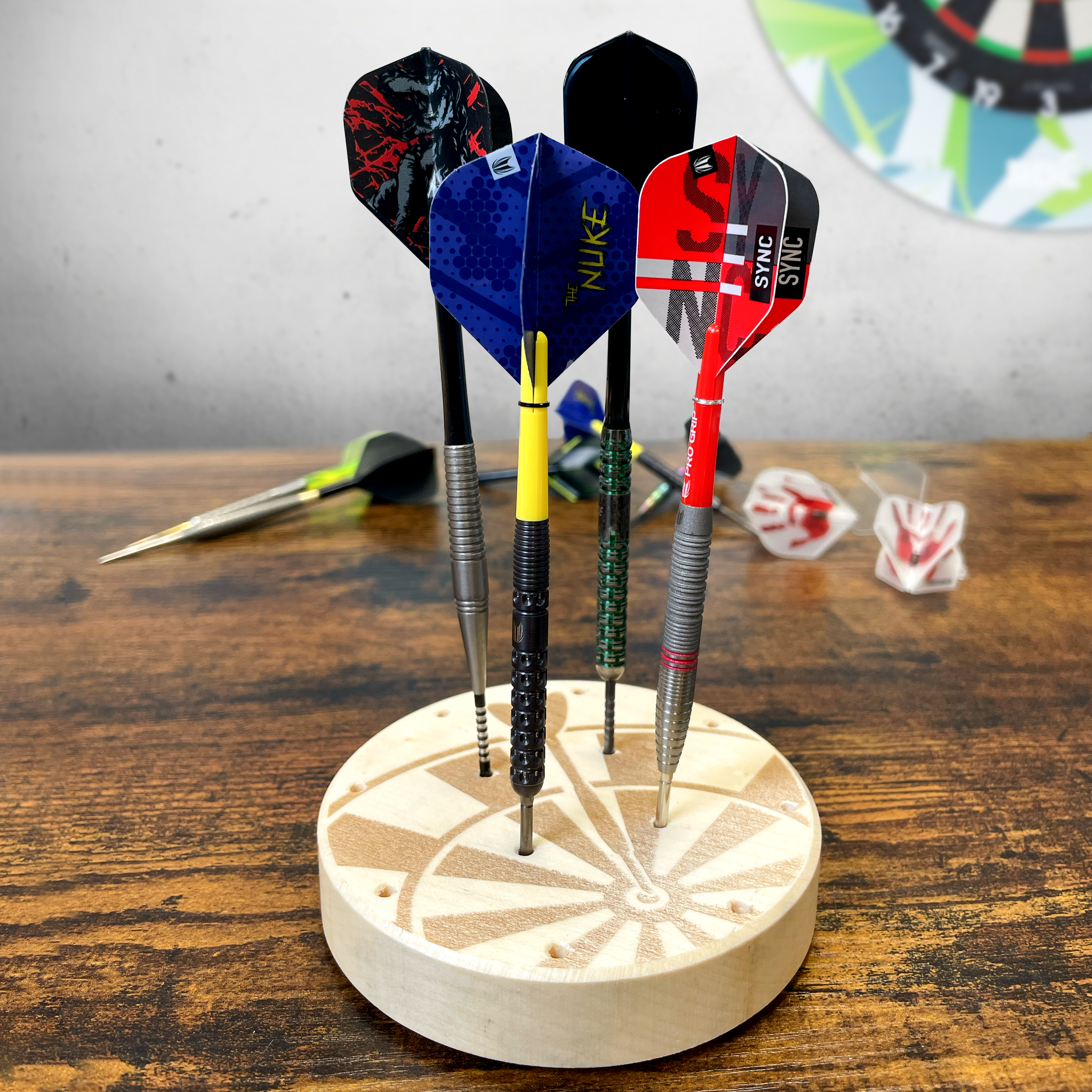 DartSturm - Puckdartständer - Dartpfeil - 12-Fach