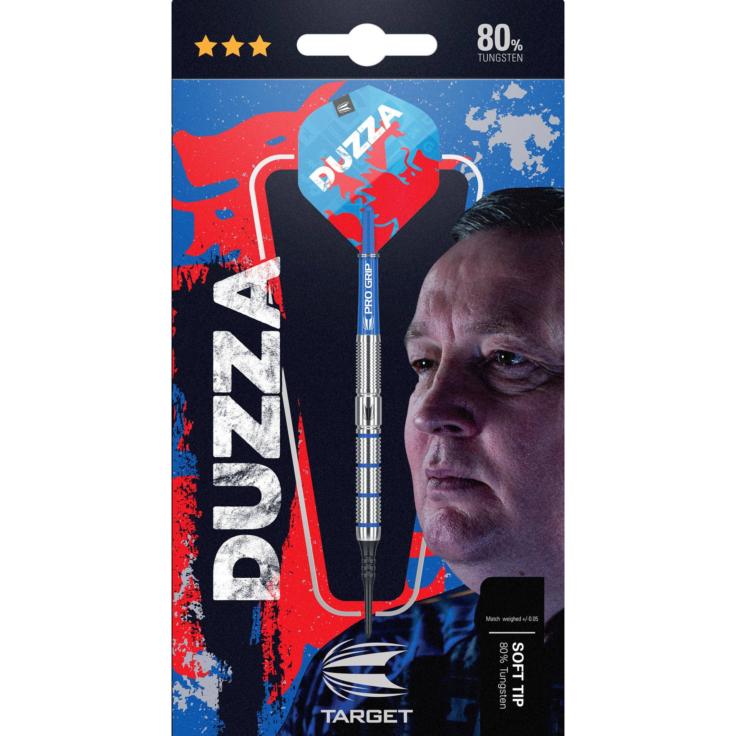 Target-Glen-Durrant-80-Softdart-Verpackung Erwachsener, Männlich, Mann, Person, Schläger