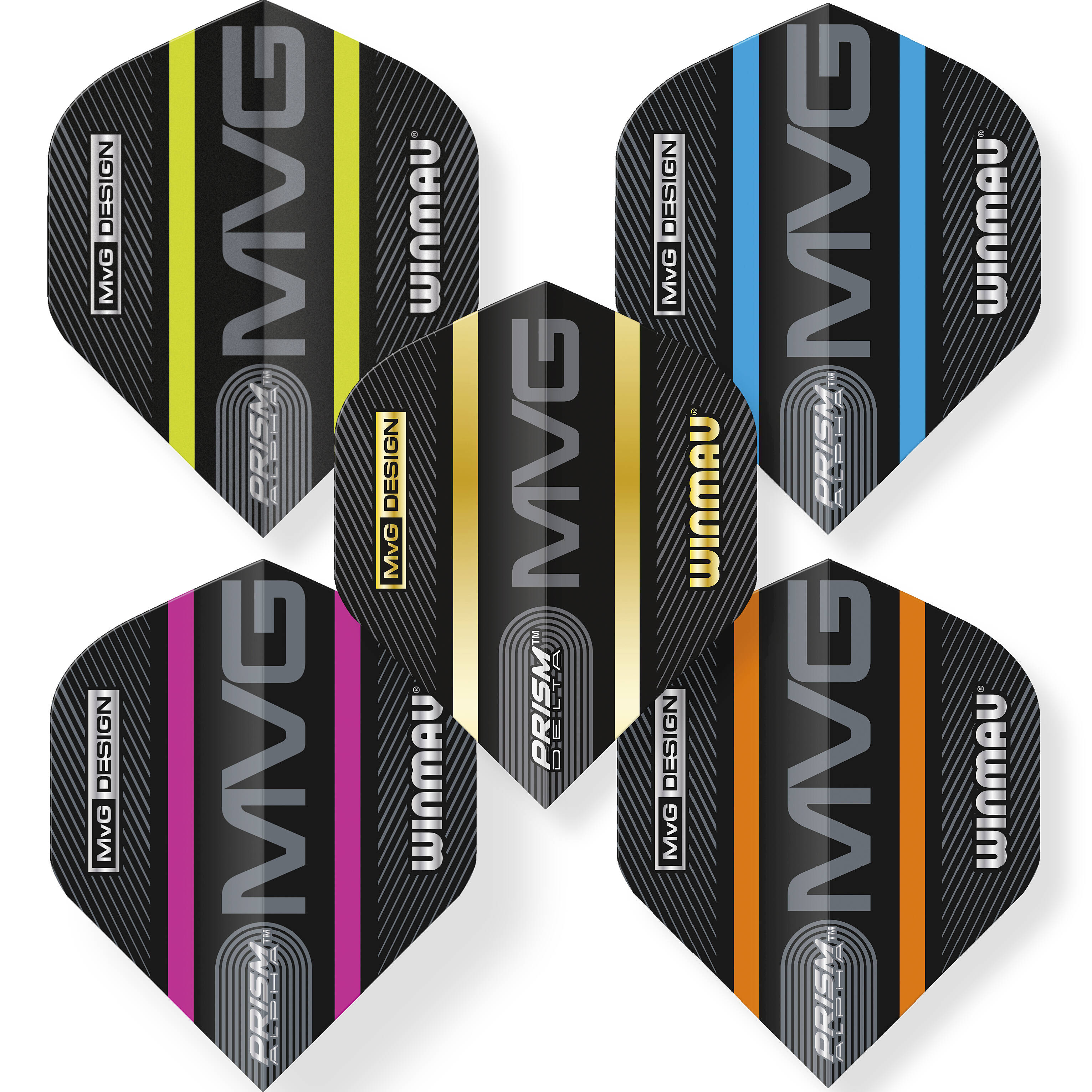 Winmau-MvG-Prism-Flight-Collection-Inhalt Winmau - MvG Prism Flight Collection