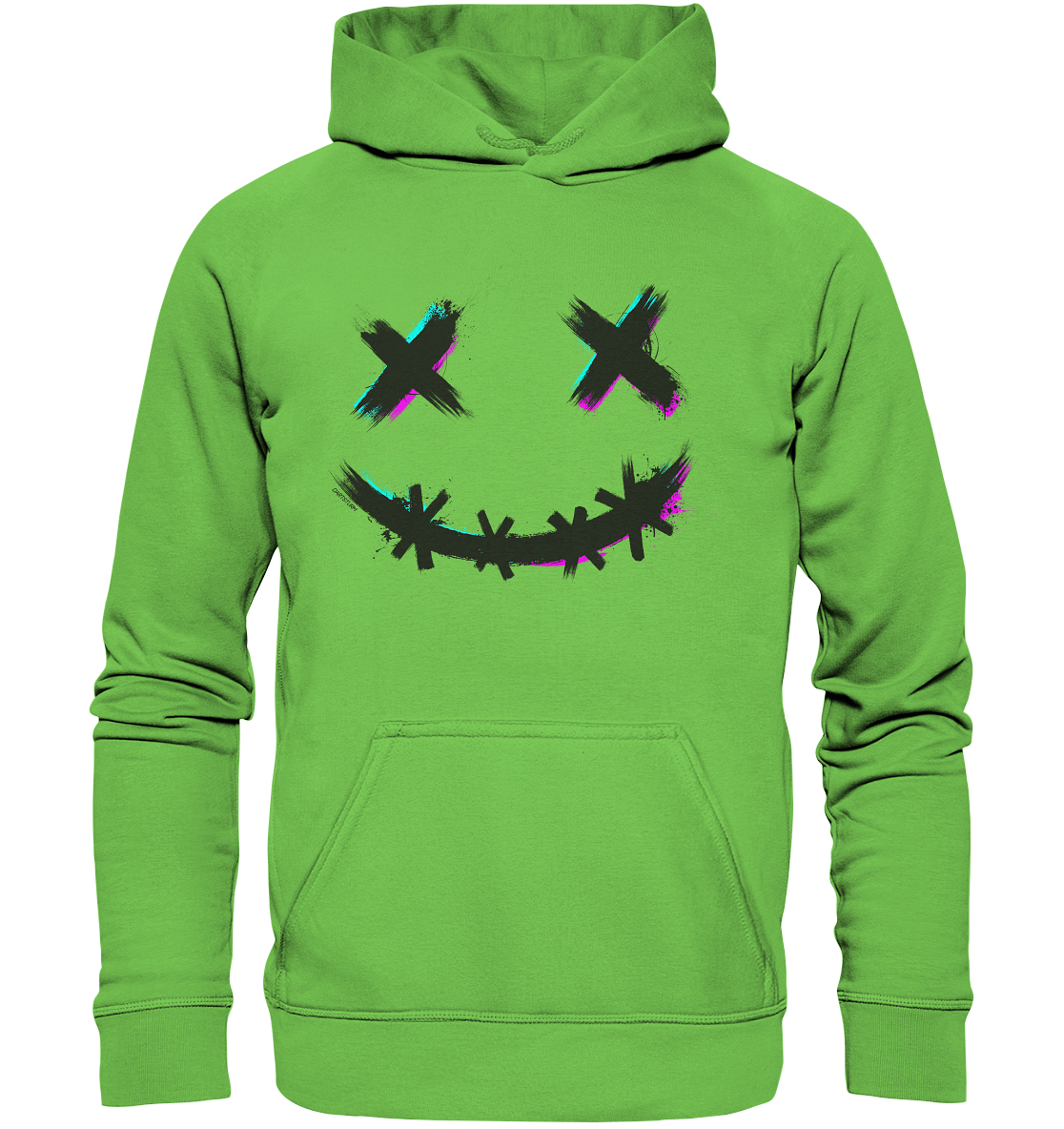 DartSturm - Scary Smile Schwarz - Basic Unisex Hoodie DartSturm - Scary Smile Schwarz - Basic Unisex Hoodie