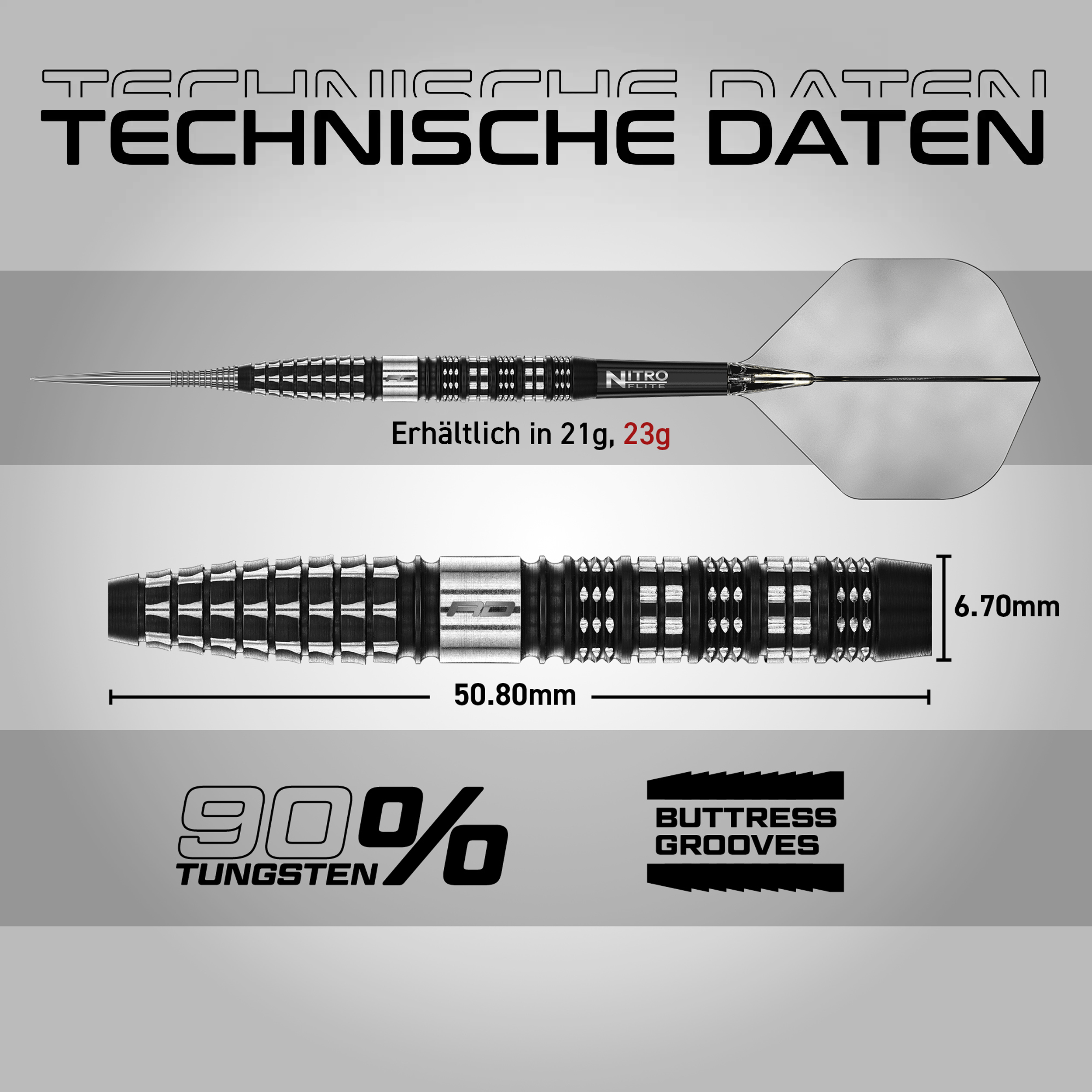 Red Dragon - Recon Tapered - Steeldart Red Dragon - Recon Tapered - Steeldart