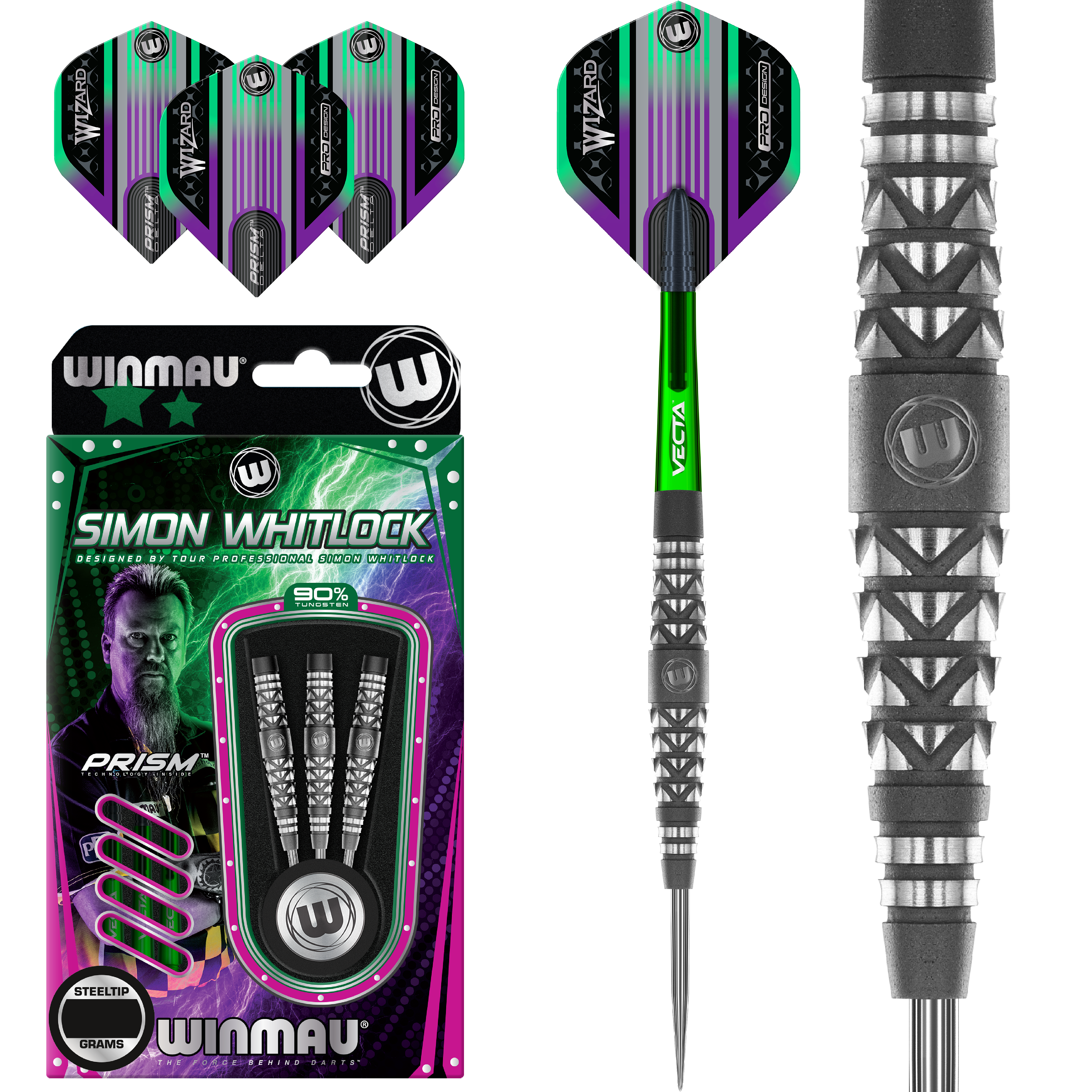 Winmau - Simon Whitlock Shotblast - Steeldart Winmau - Simon Whitlock Shotblast - Steeldart