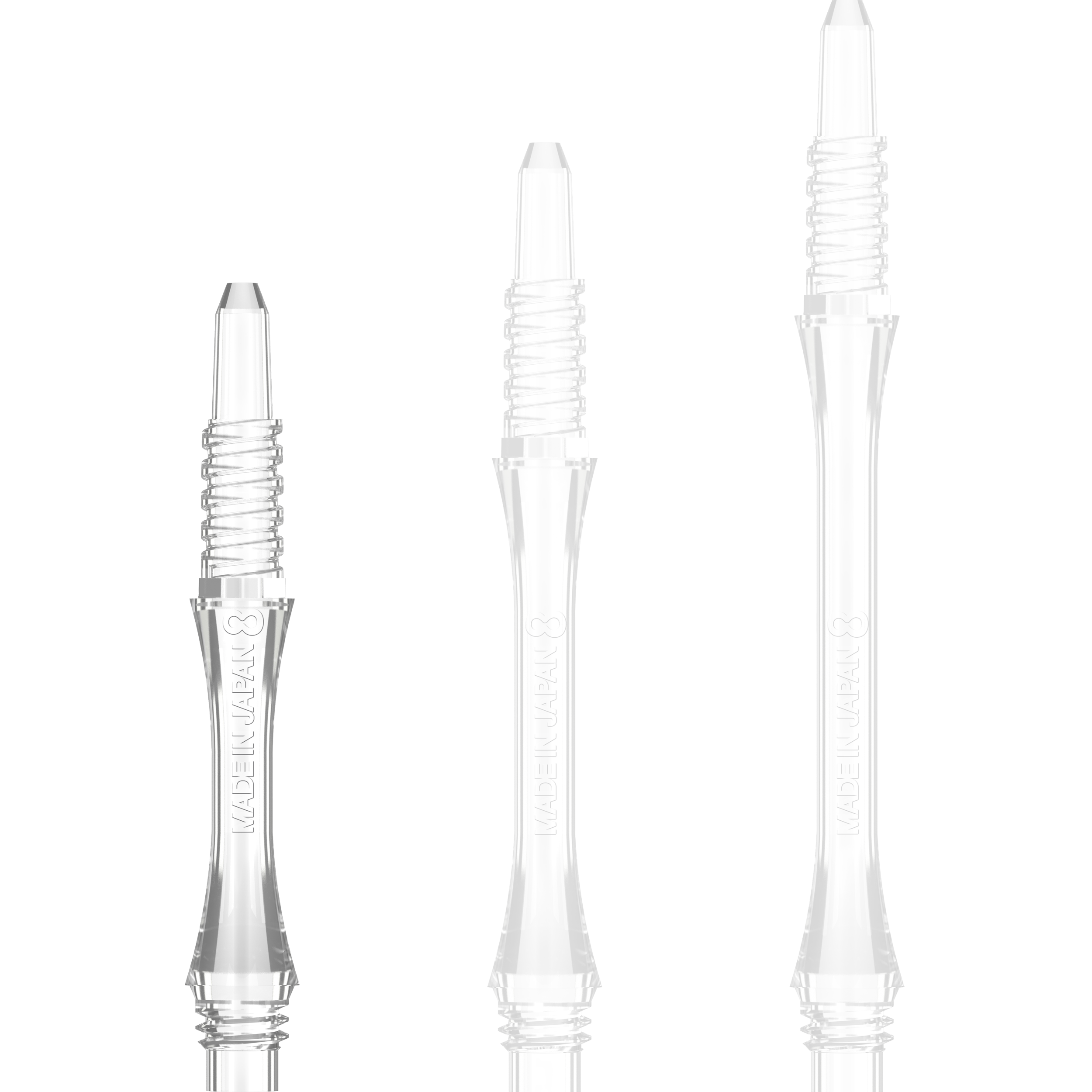 8 Flight - Slim Fixed Shaft - Transparent