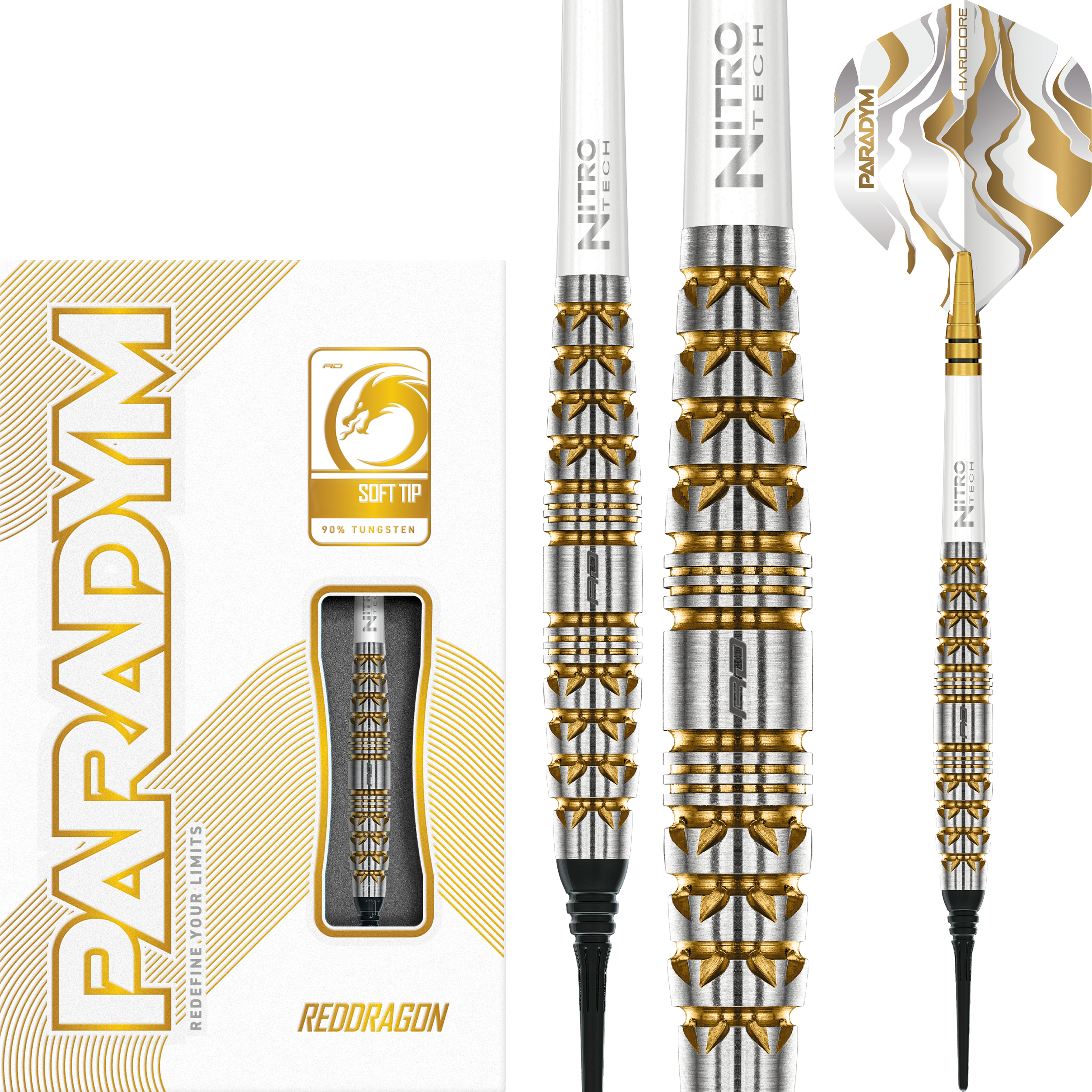 Red Dragon - Paradym Gold Torpedo - Softdart Red Dragon - Paradym Gold Torpedo - Softdart