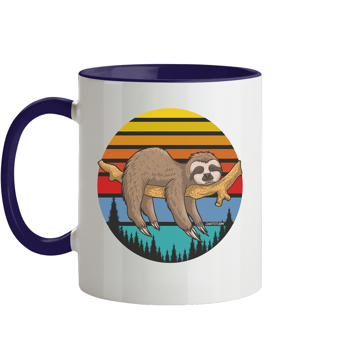 DartSturm - Lazy Sloth - Tasse zweifarbig DartSturm - Lazy Sloth - Tasse zweifarbig