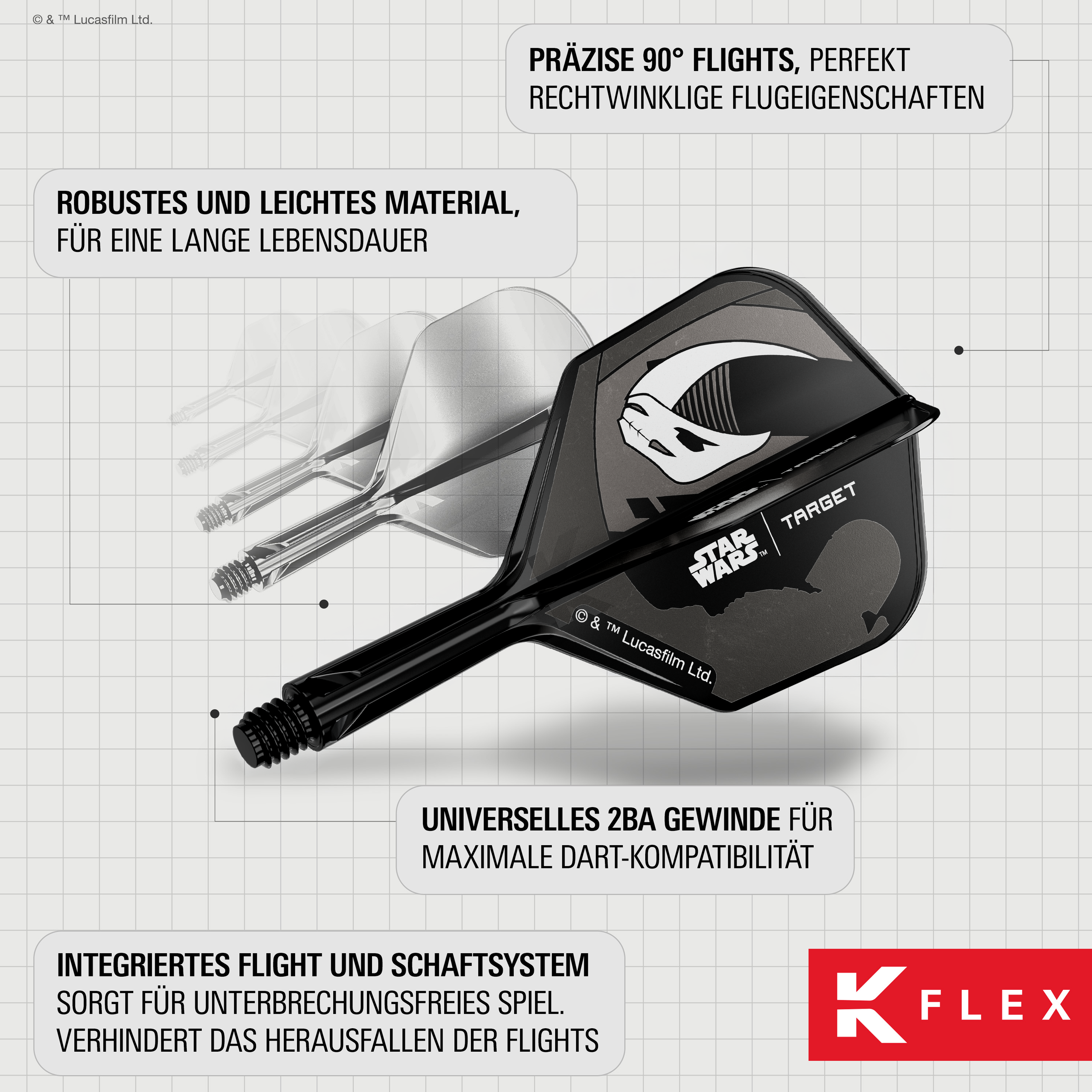 Target - K-Flex Flightsystem Star Wars Mandalorian 2er Set - No6 Target - K-Flex Flightsystem Star Wars Mandalorian 2er Set - No6