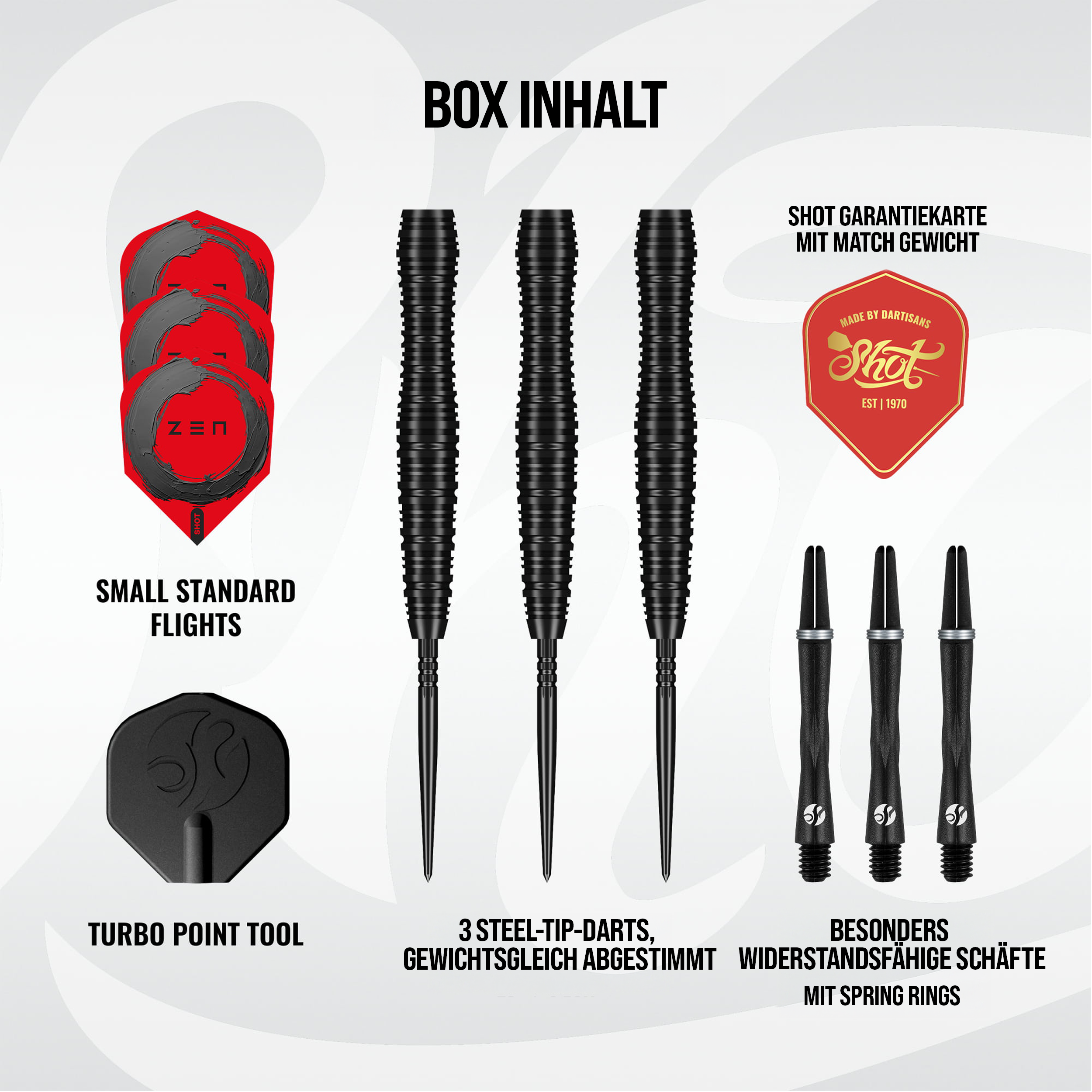 Shot - Turbo Point - Zen Scallop - Steeldart