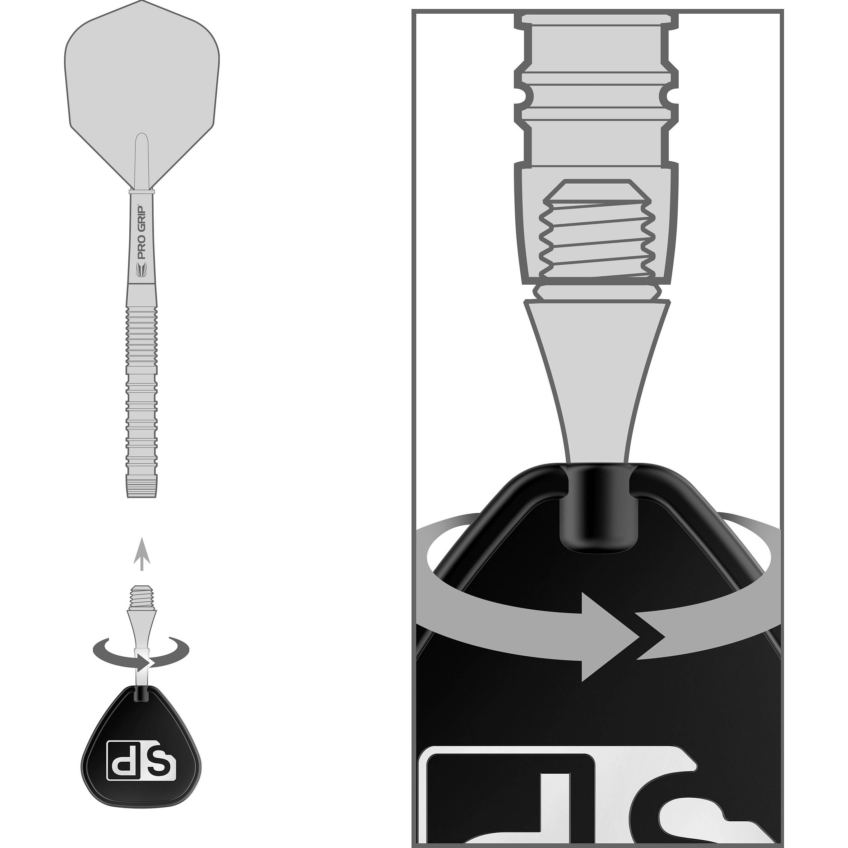 Target-Titanium-Conversion-SP-Point-Nano-Skizze Target - Titanium Conversion SP Point Nano - Gold