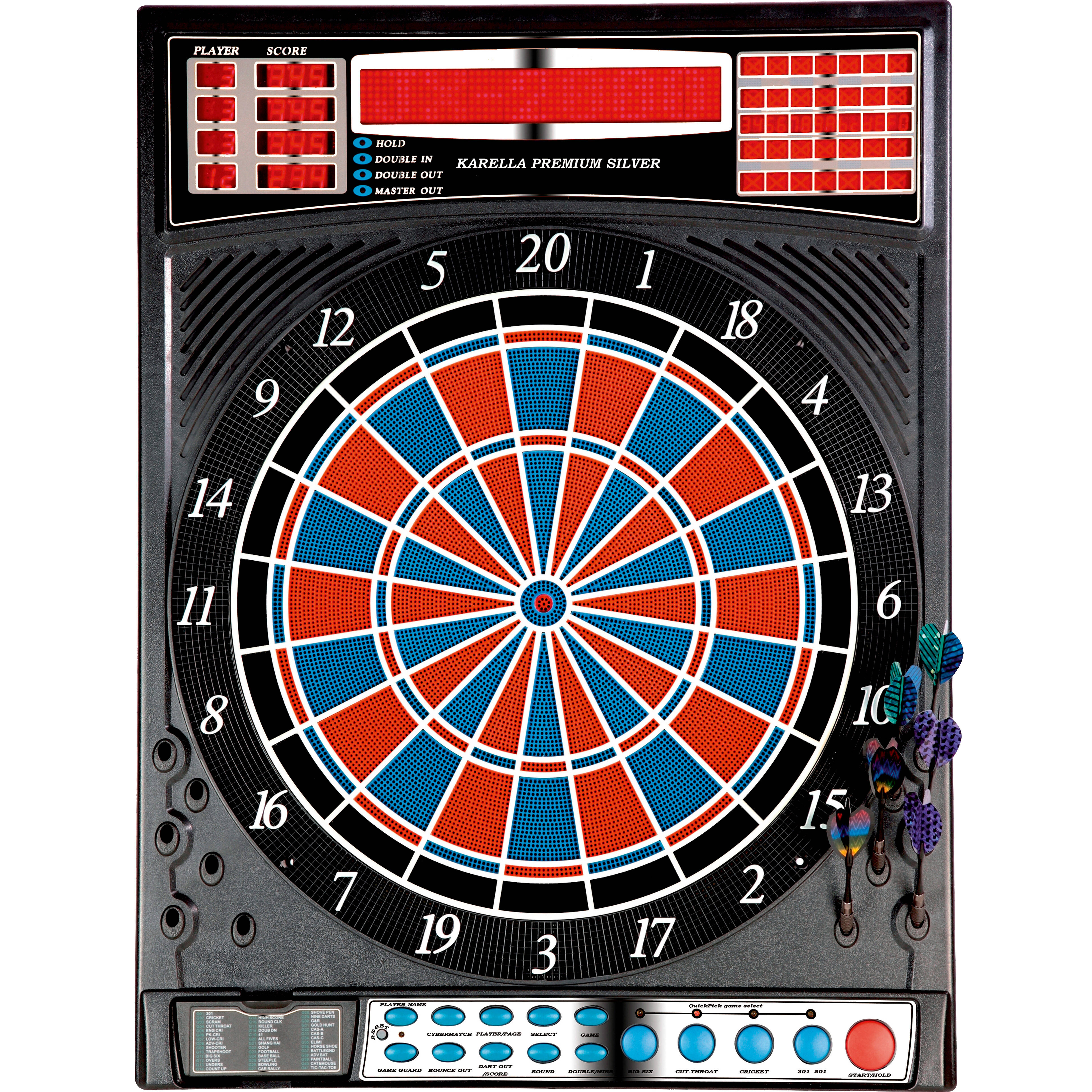 Karela-Premium-Silver-Dartautomat Karella - Premium Silver Dartautomat