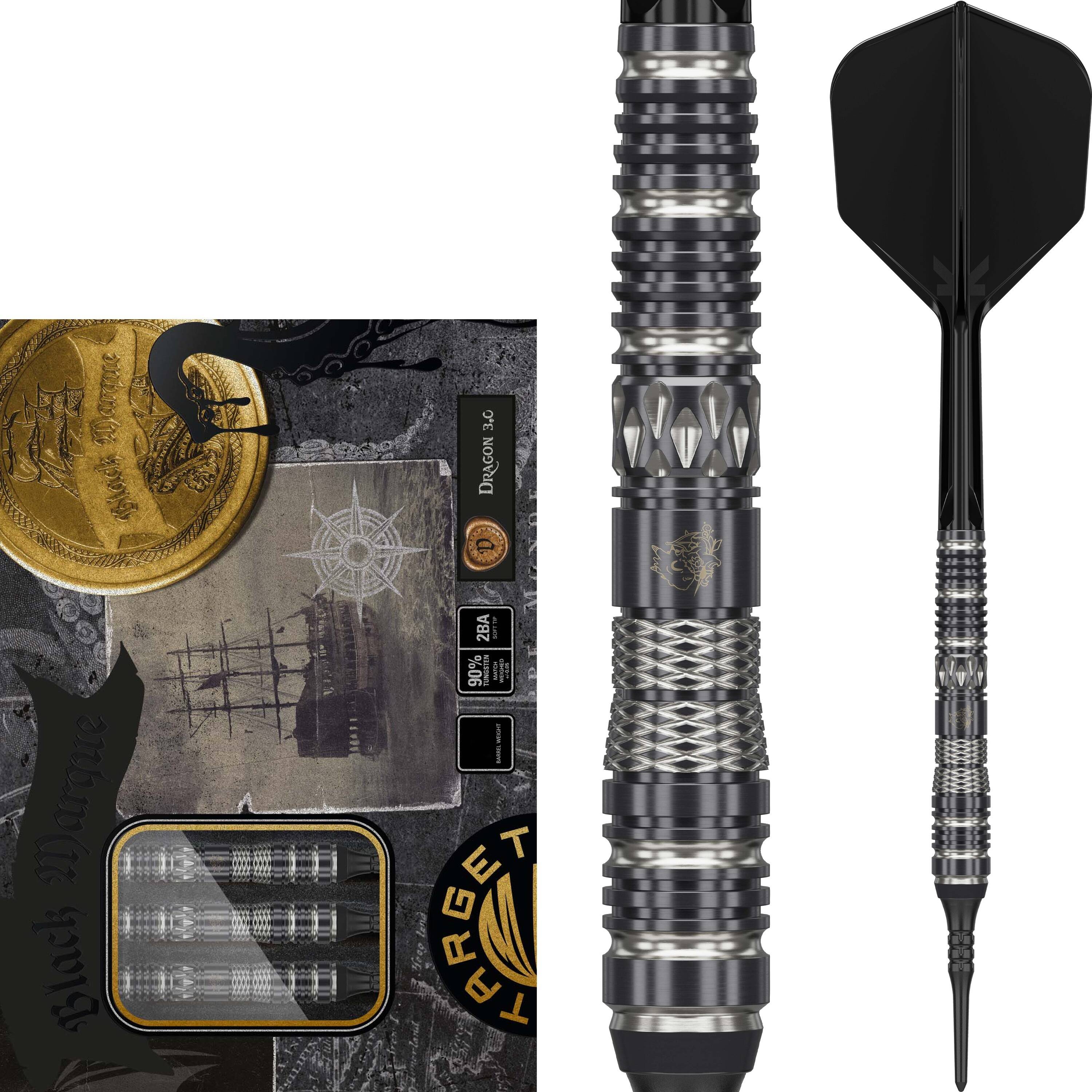 Target Japan - Black Marque Dragon 3.0 - Softdart Target Japan - Black Marque Dragon 3.0 - Softdart