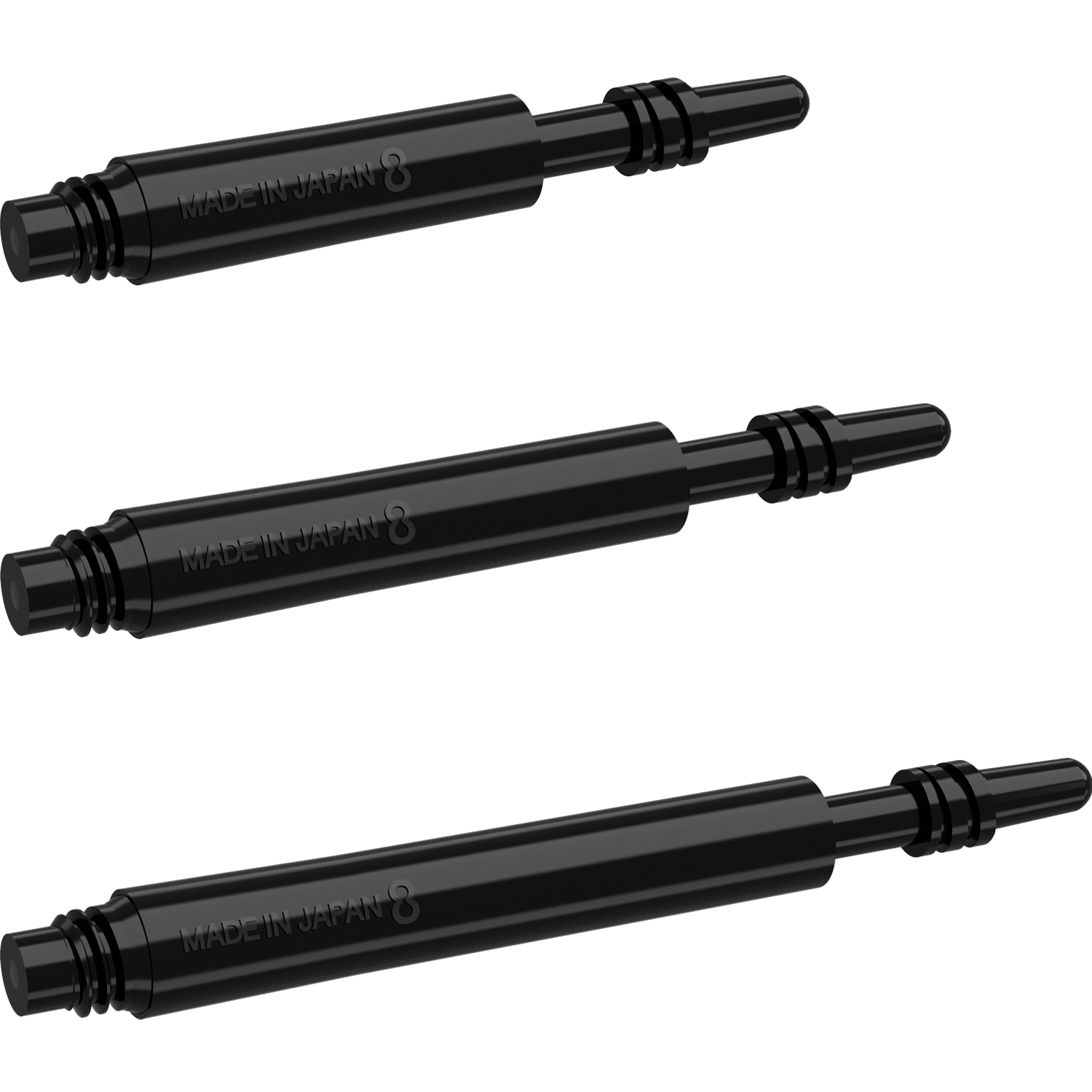 8 Flight - Regular Spin Shaft - Schwarz 8 Flight - Regular Spin Shaft - Schwarz
