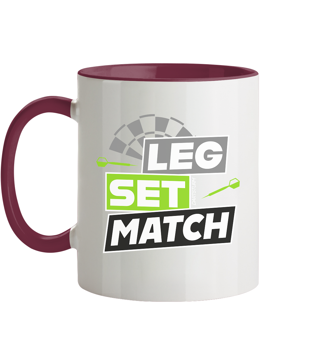 DartSturm - Leg Set Match - Tasse zweifarbig DartSturm - Leg Set Match - Tasse zweifarbig