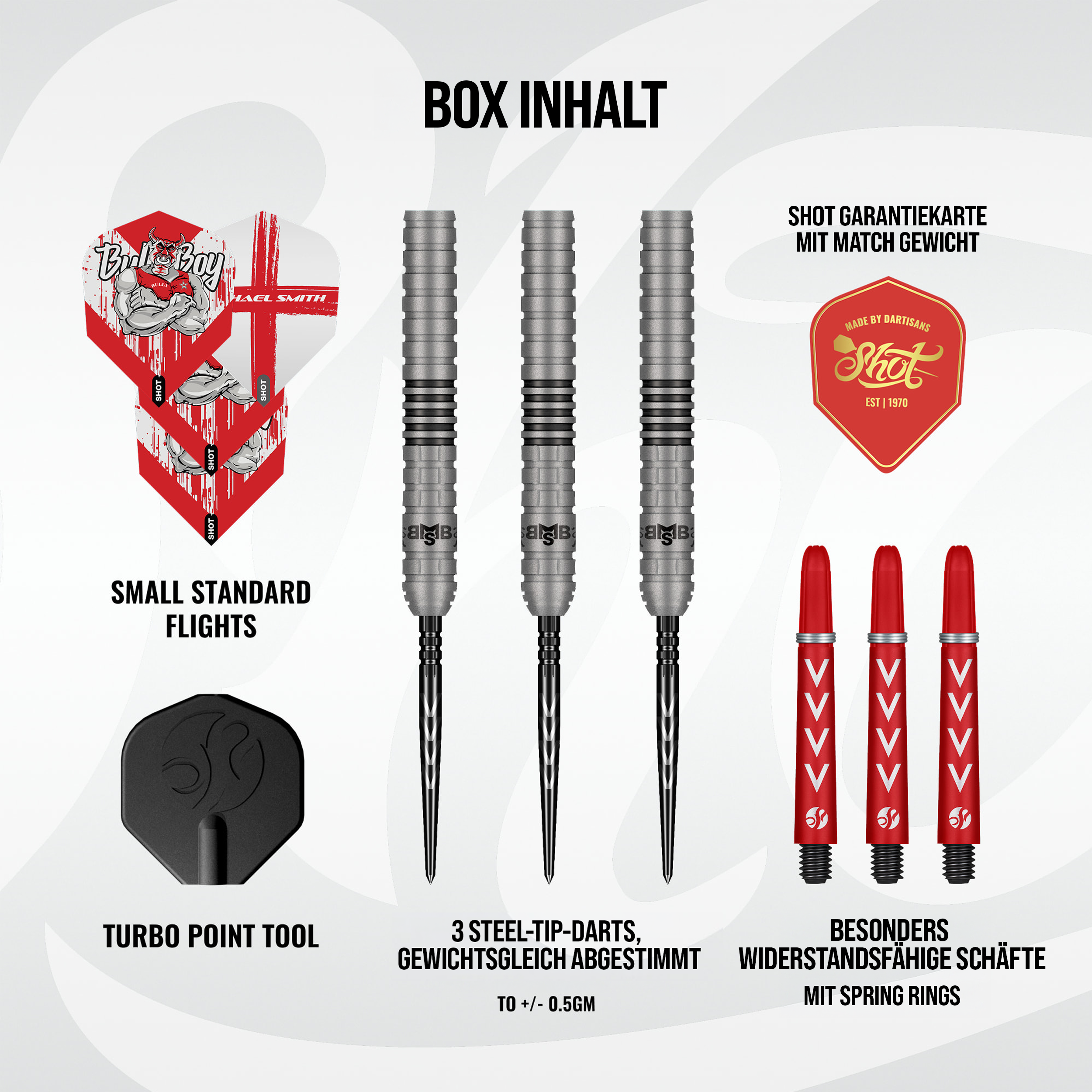 Shot - Turbo Point - Michael Smith Series II - Steeldart
