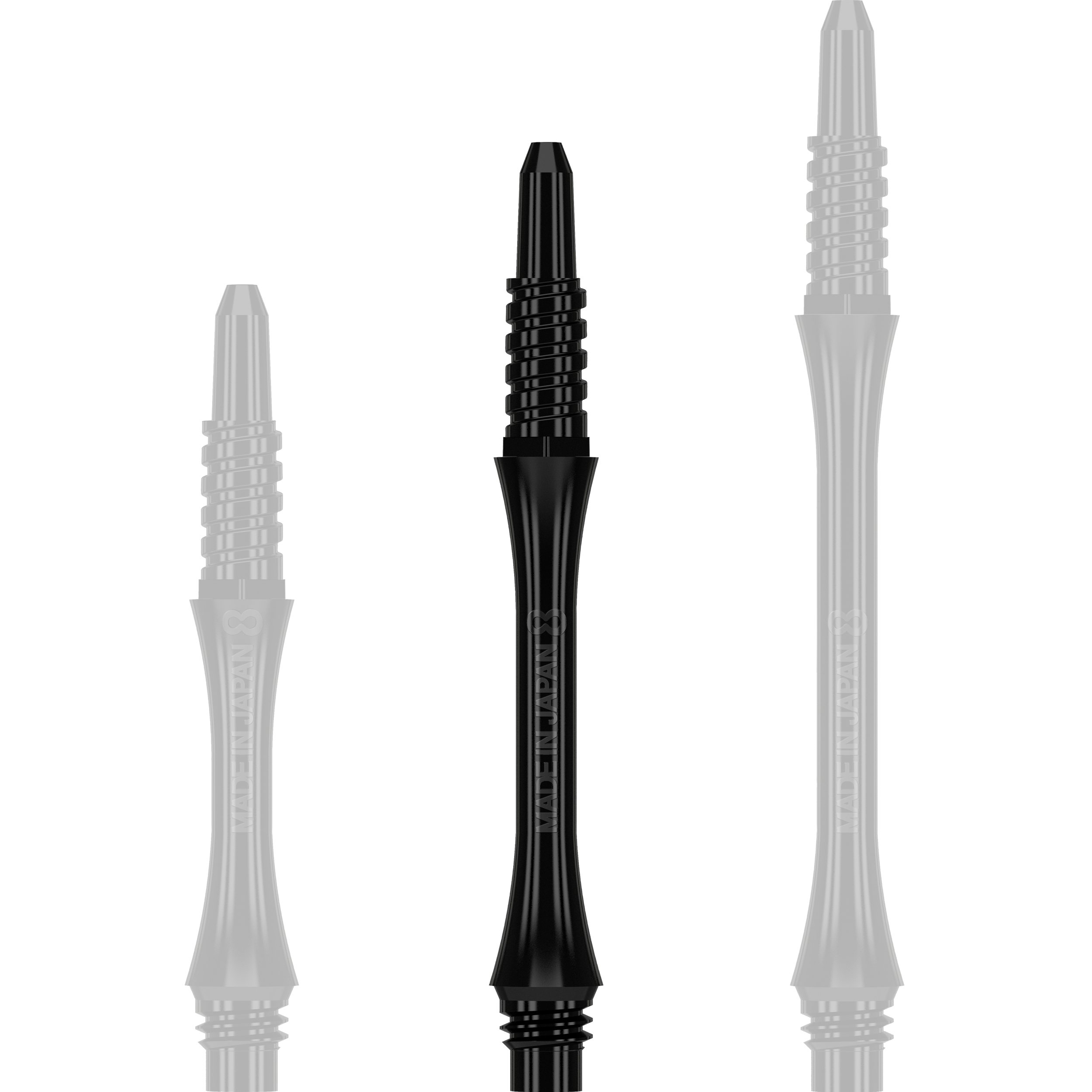 8 Flight - Slim Fixed Shaft - Schwarz