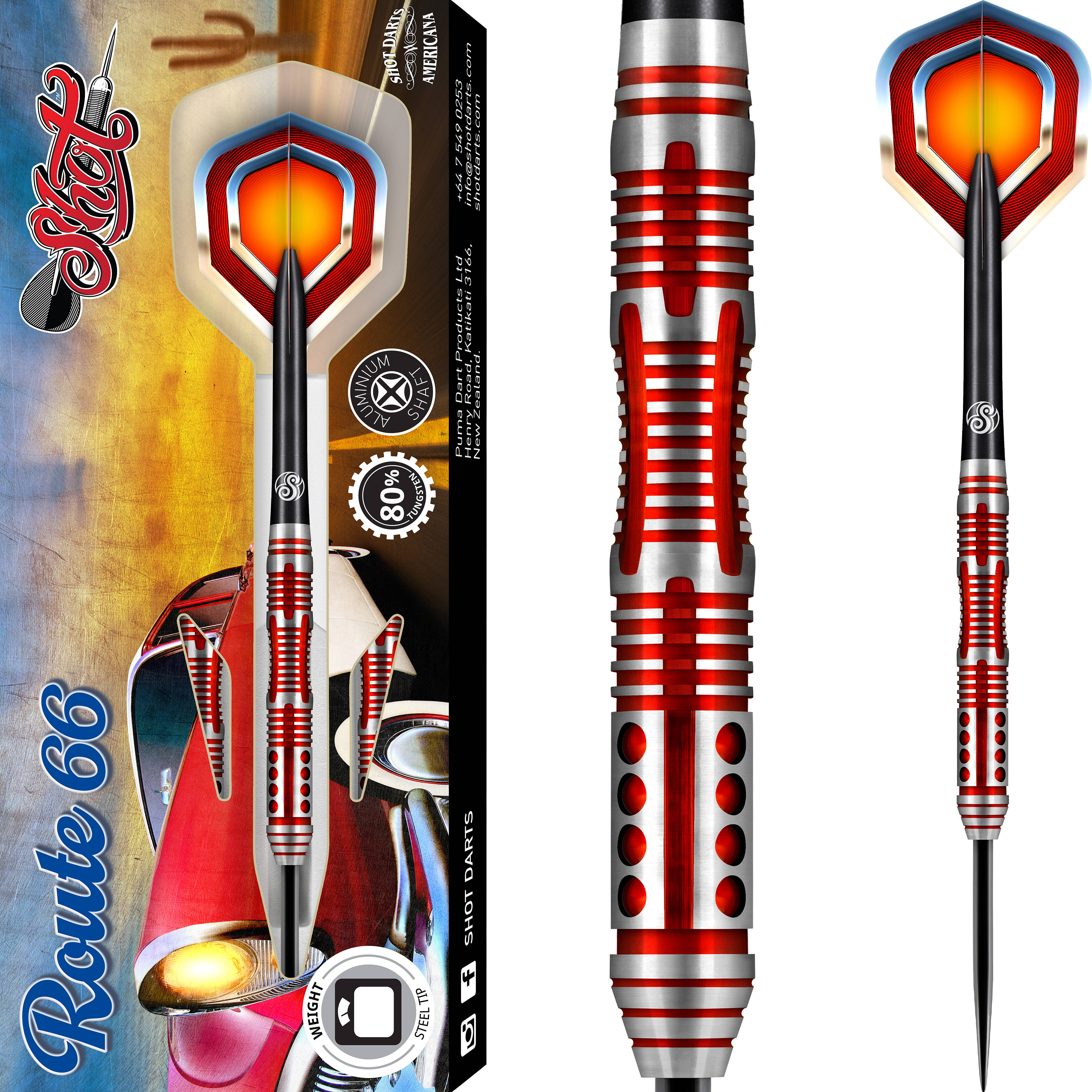 Shot-Americana-Route-66-Steeldart-Collage Shot - Americana Route 66 - Steeldart