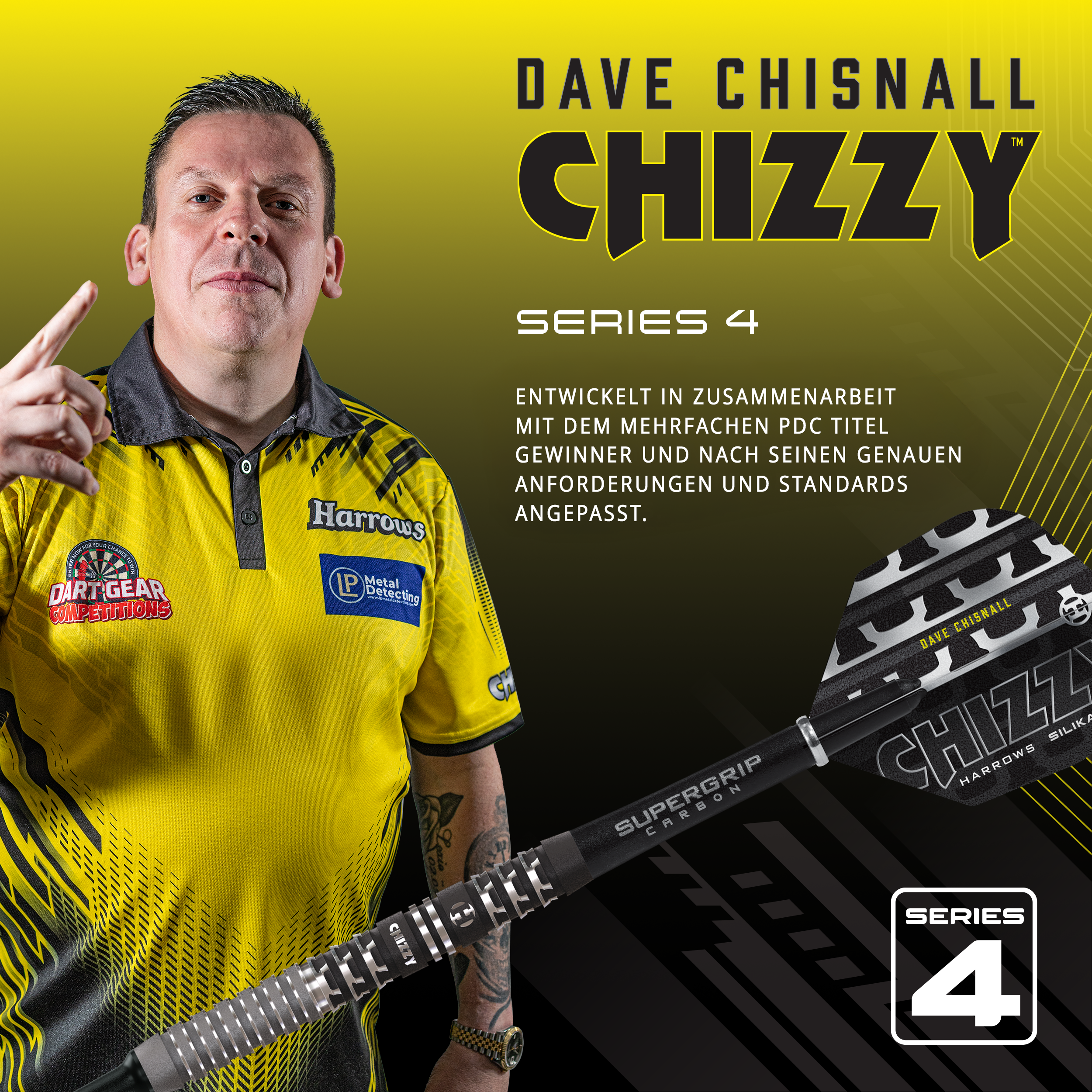 Harrows - Dave Chisnall GEN 4 - Softdart Harrows - Dave Chisnall GEN 4 - Softdart