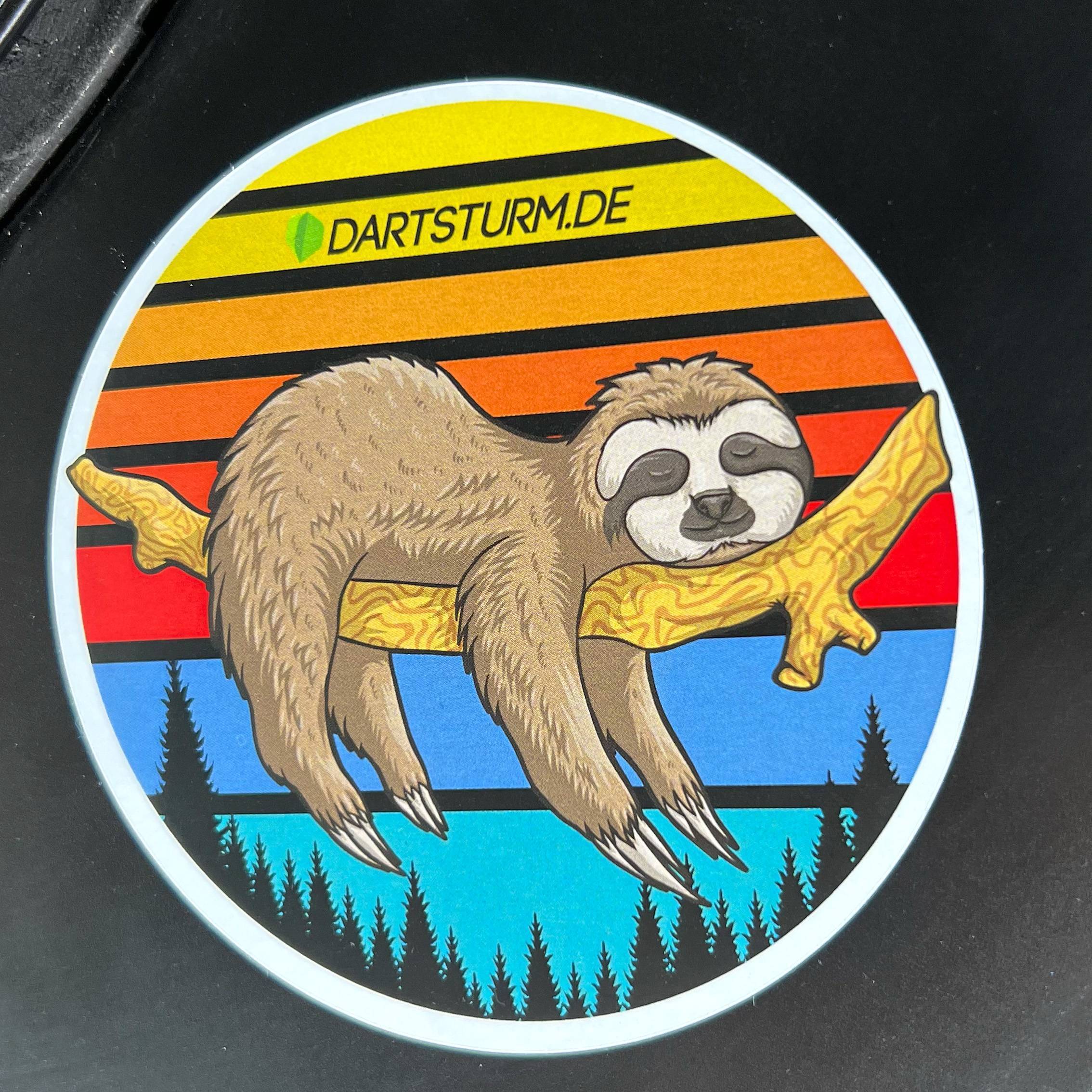 DartSturm-de-Exclusive-Sticker-Faultier-Foto DartSturm - Dartsticker