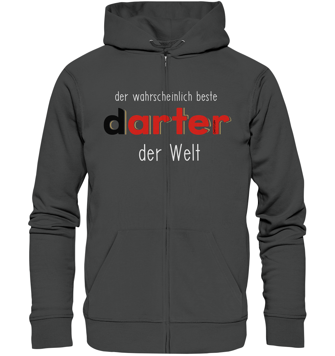 DartSturm - Der wahrscheinlich beste darter der Welt Weiß - Organic Zipper