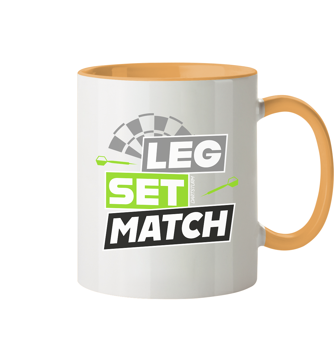DartSturm - Leg Set Match - Tasse zweifarbig DartSturm - Leg Set Match - Tasse zweifarbig