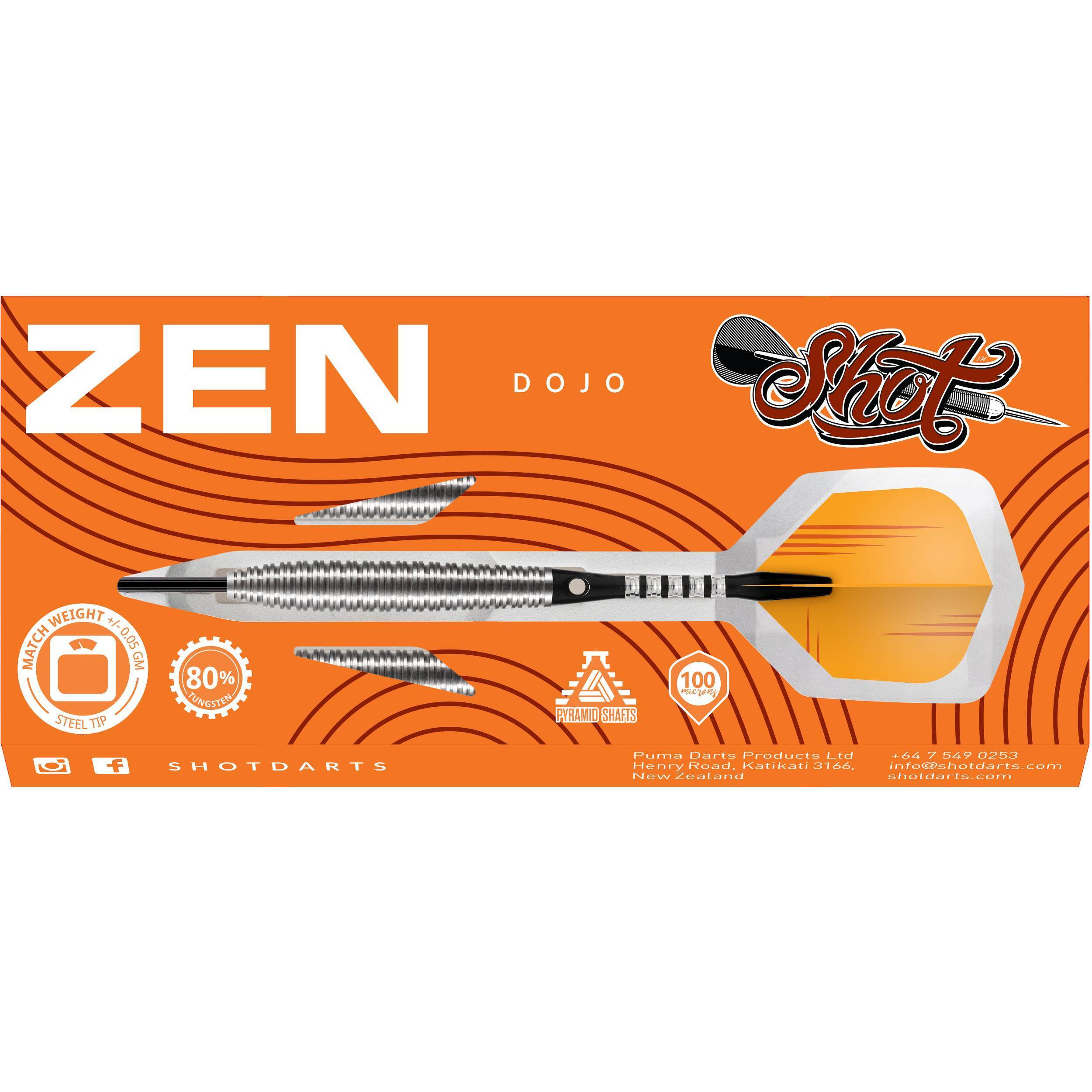 Shot-Zen-Dojo-Steeldart-Verpackung Shot - Zen Dojo - Steeldart