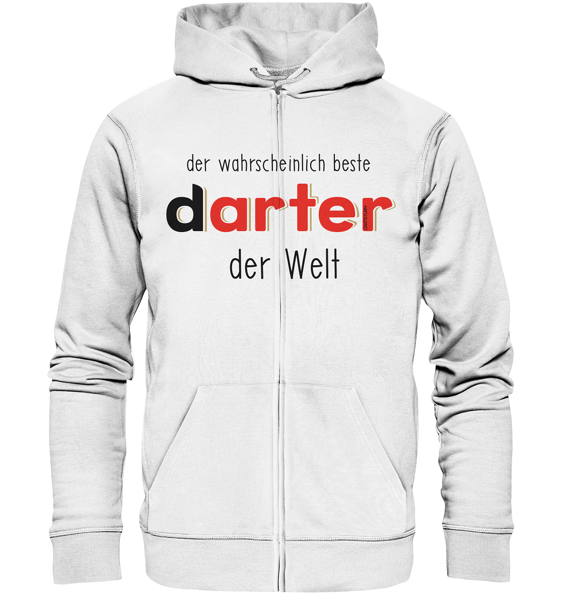 DartSturm - Der wahrscheinlich beste darter der Welt Schwarz - Organic Zipper