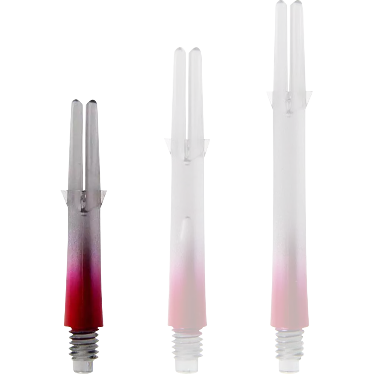 L-Style - L-Shaft Lock Straight TwoTone - Schwarz Klar Rot L-Style - L-Shaft Lock Straight TwoTone - Schwarz Klar Rot
