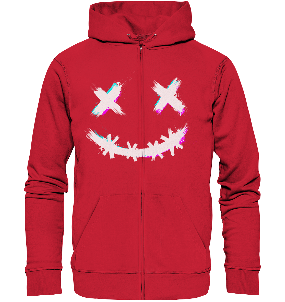 DartSturm - Scary Smile - Weiß - Organic Zipper DartSturm - Scary Smile - Weiß - Organic Zipper
