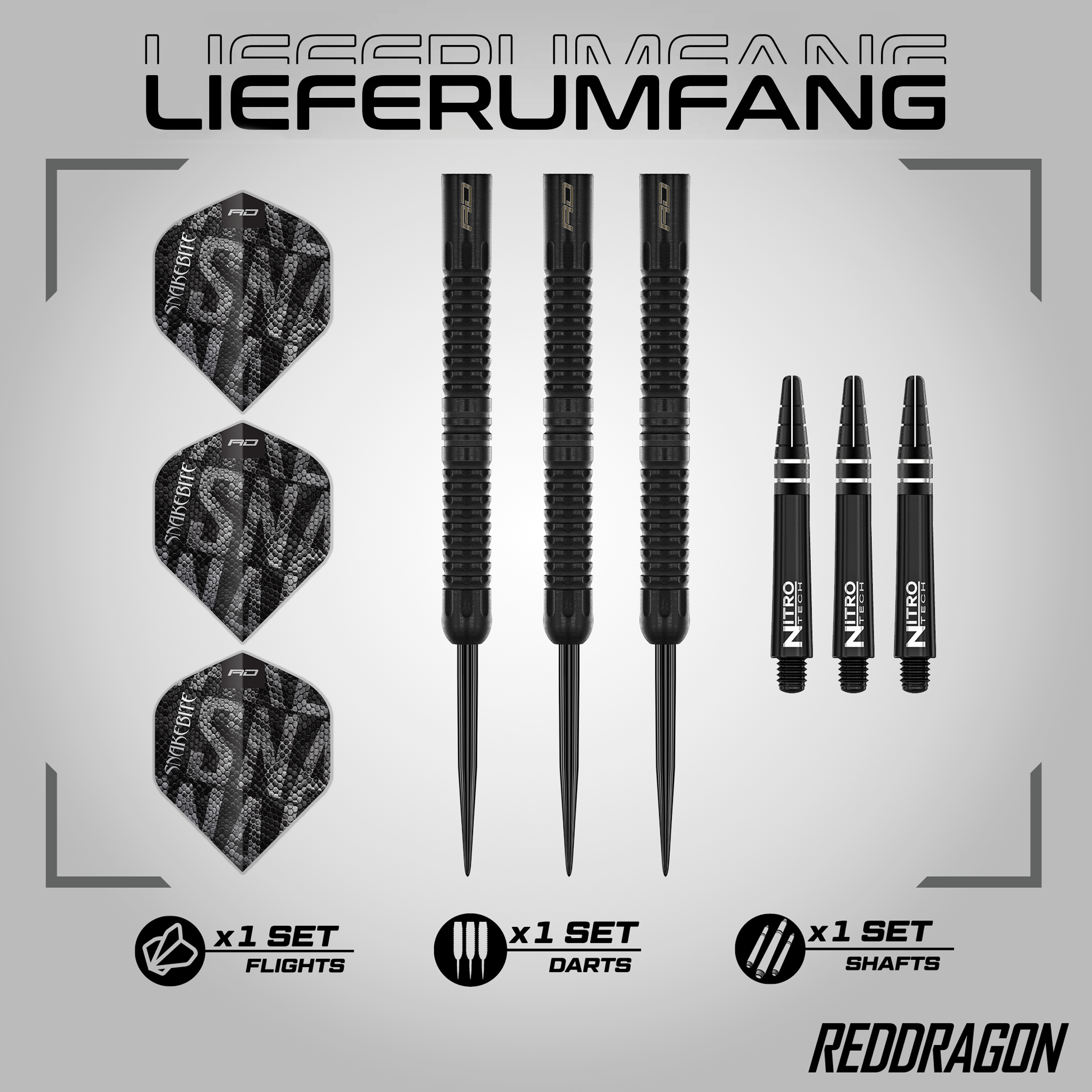 Red Dragon - Peter Wright - Black Mamba - Steeldart Red Dragon - Peter Wright - Black Mamba - Steeldart