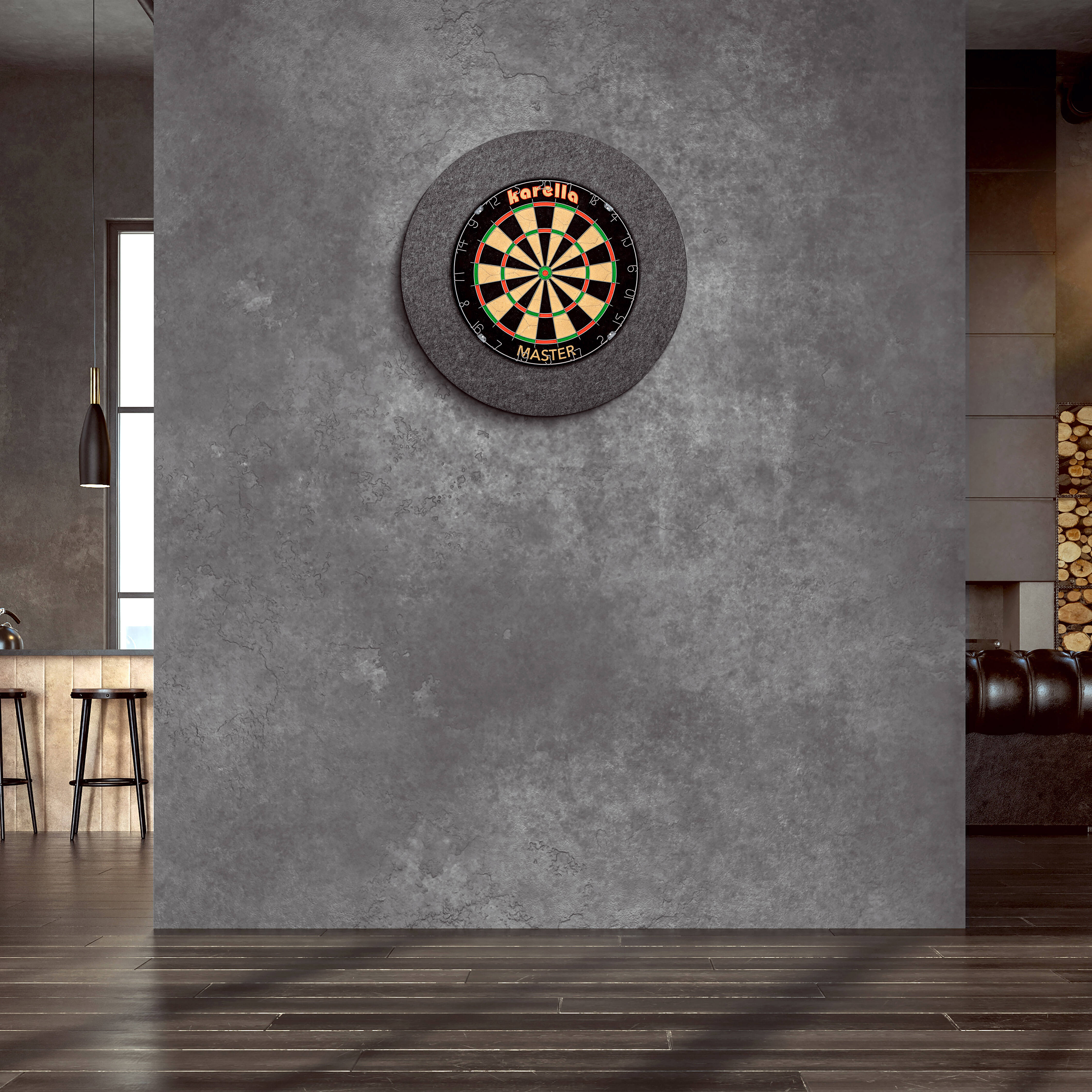 Karella-Catchring-Ultimo-Anthrazit-Beispielfoto Karella - Ultimo Dartboard Surround
